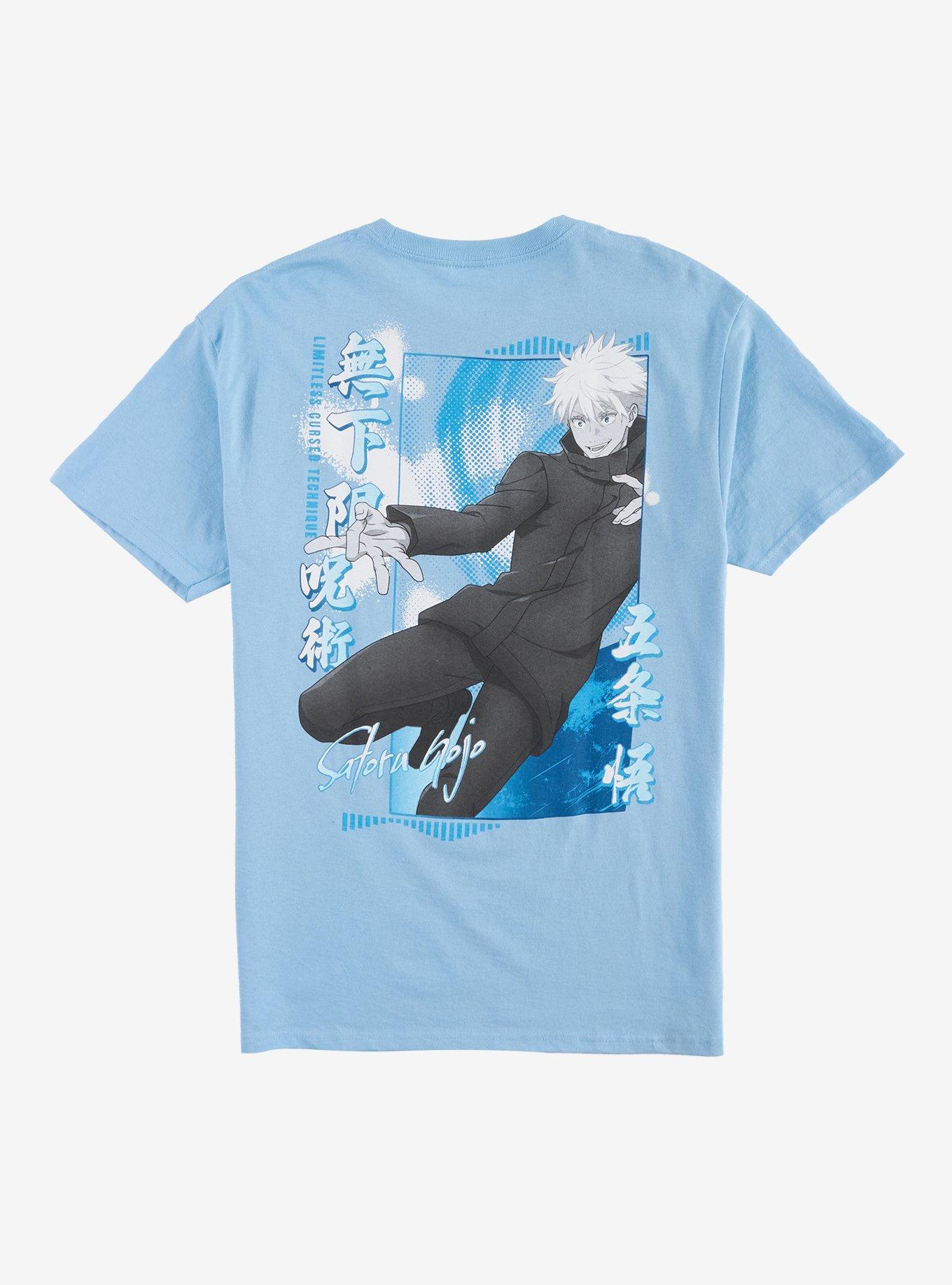 Jujutsu Kaisen Satoru Gojo Name Pose T-Shirt, , hi-res