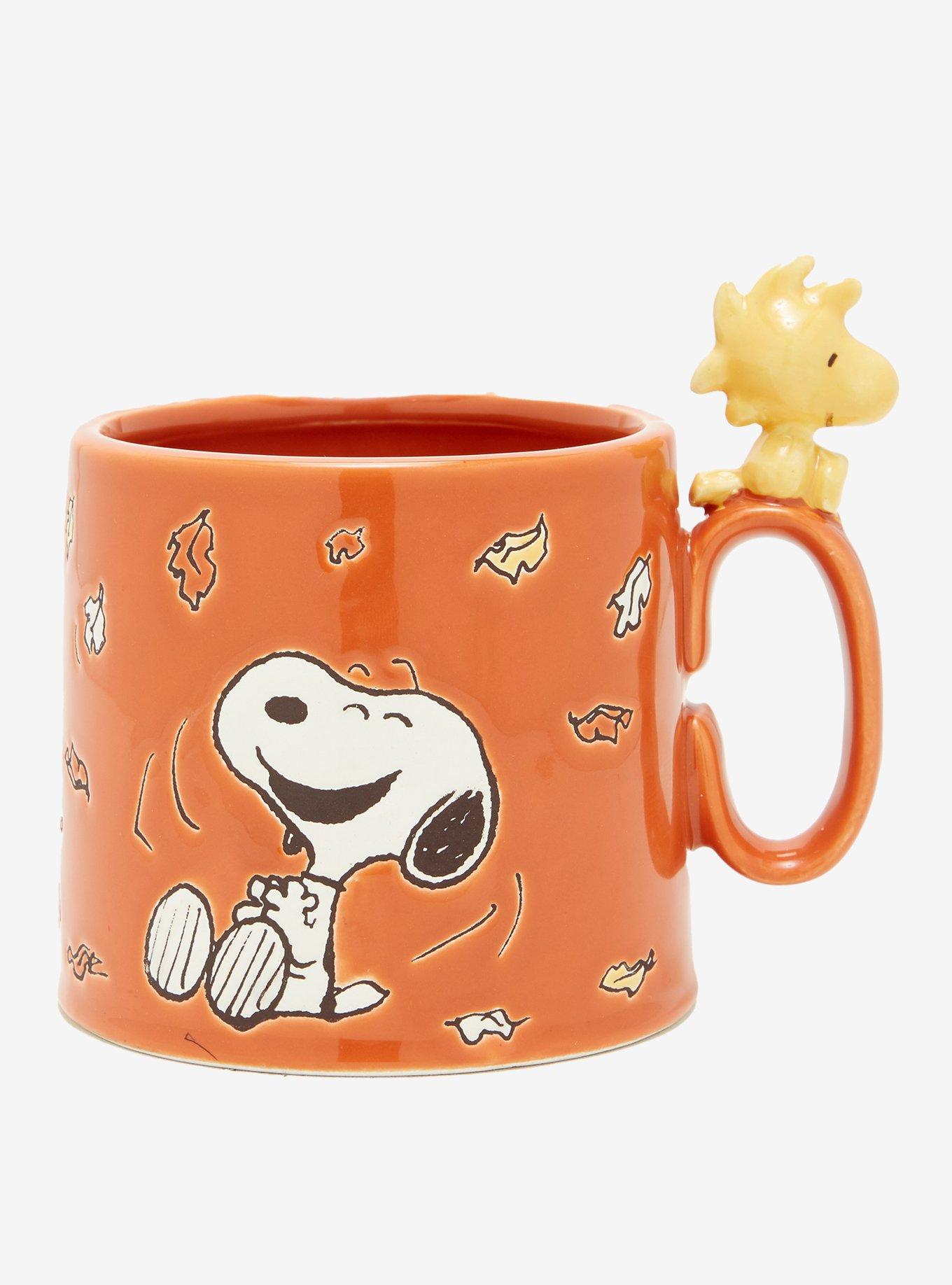 Peanuts Snoopy Autumn Scene Wax Resist Mug &mdash; BoxLunch Exclusive, , hi-res