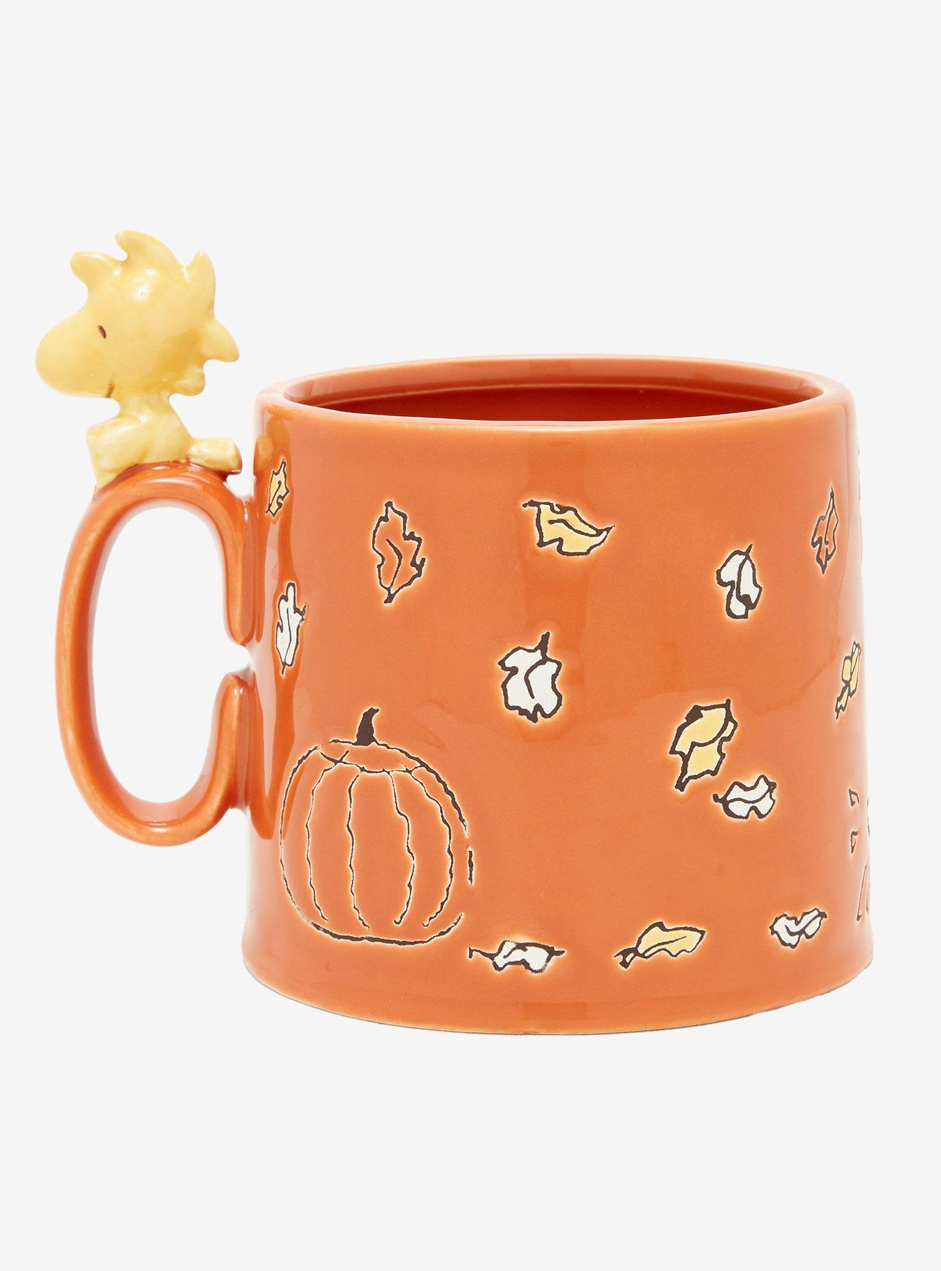 Peanuts Snoopy Autumn Scene Wax Resist Mug &mdash; BoxLunch Exclusive, , alternate