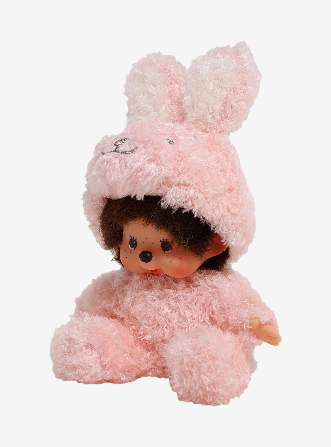 Monchhichi Sitting Bunny Doll, , alternate