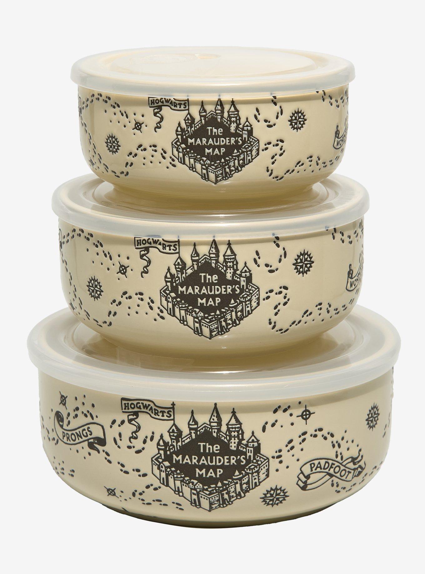 Harry Potter Marauder's Map Ceramic Bowl and Lid Set - BoxLunch Exclusive, , alternate
