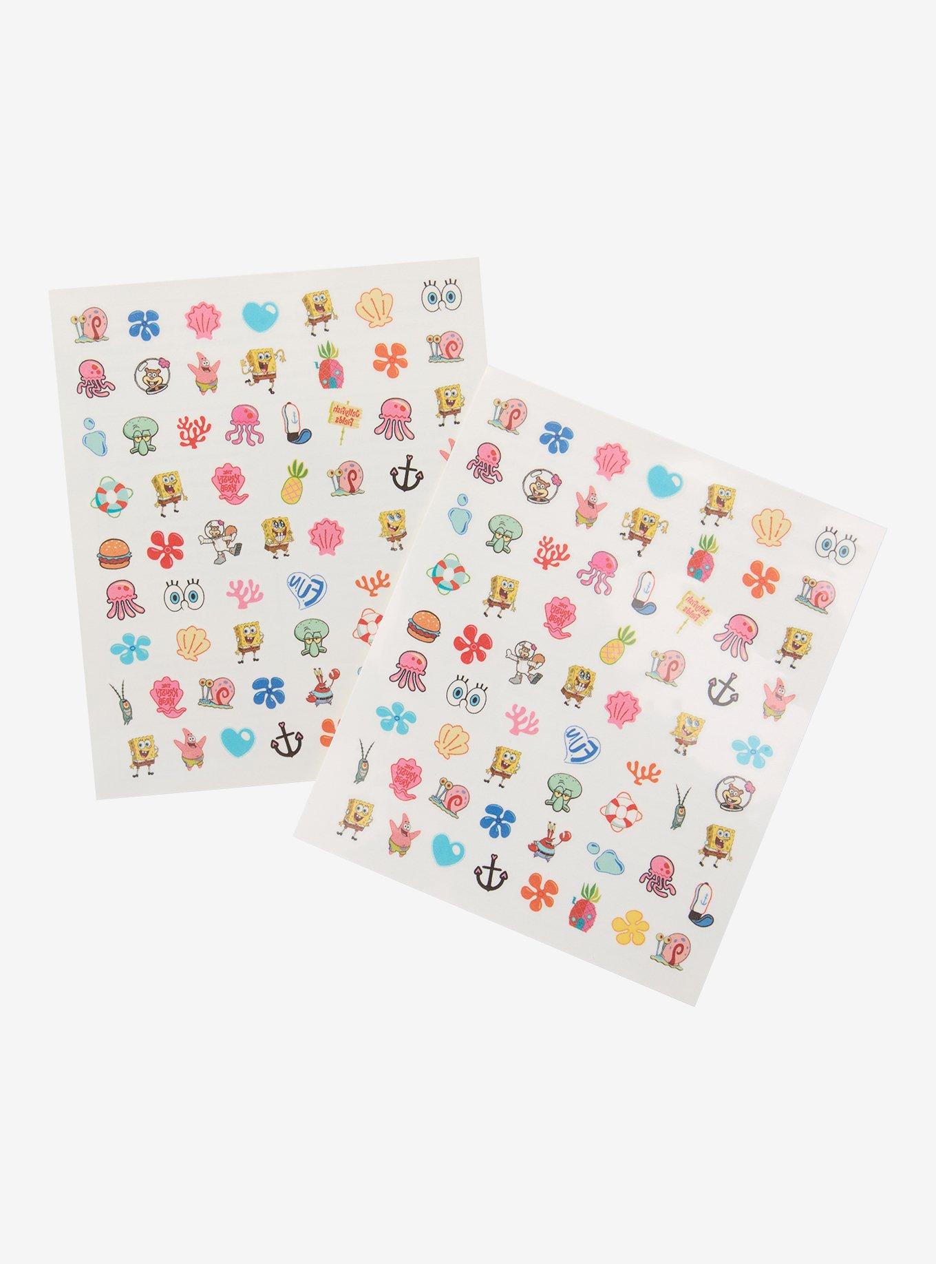 INKED By Dani SpongeBob SquarePants Nail Art Tattoo Set, , hi-res