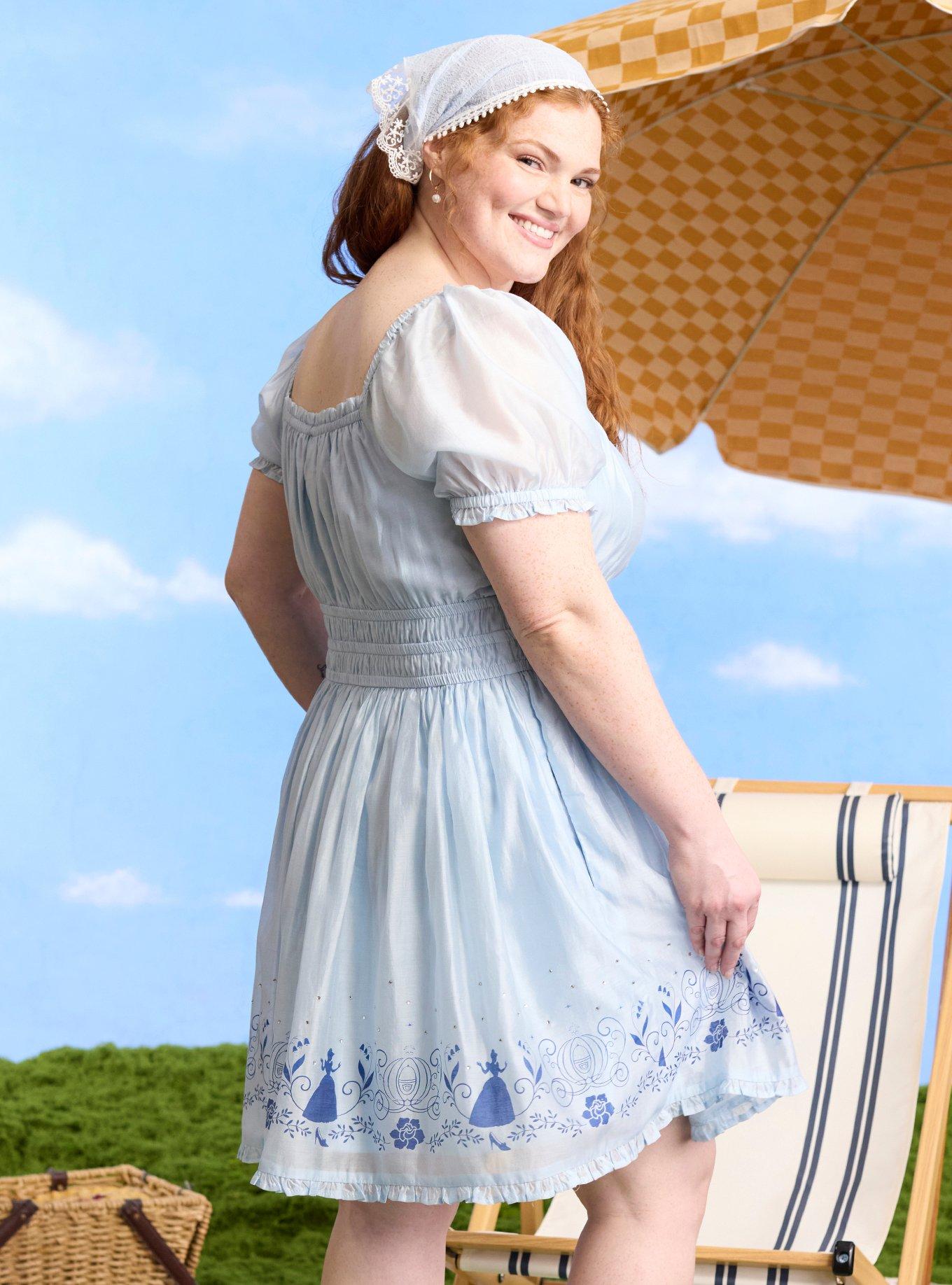 Disney Cinderella Icons Plus Size Puff Sleeve Dress Her Universe Exclusive