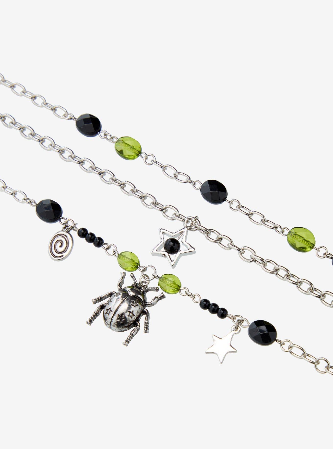 Thorn & Fable Ladybug Star Necklace Set, , alternate