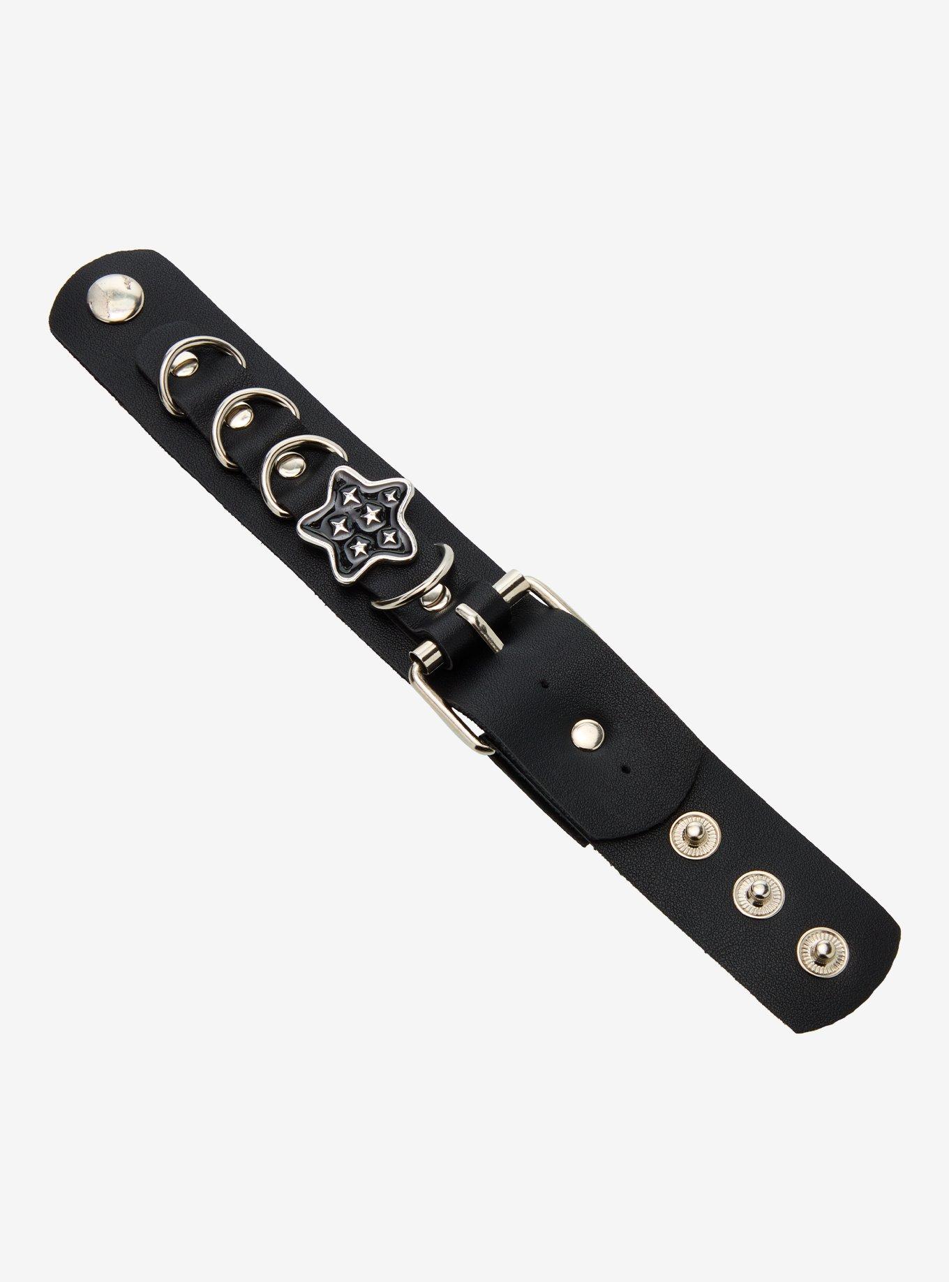 Social Collision Star Buckle Cuff Bracelet, , alternate