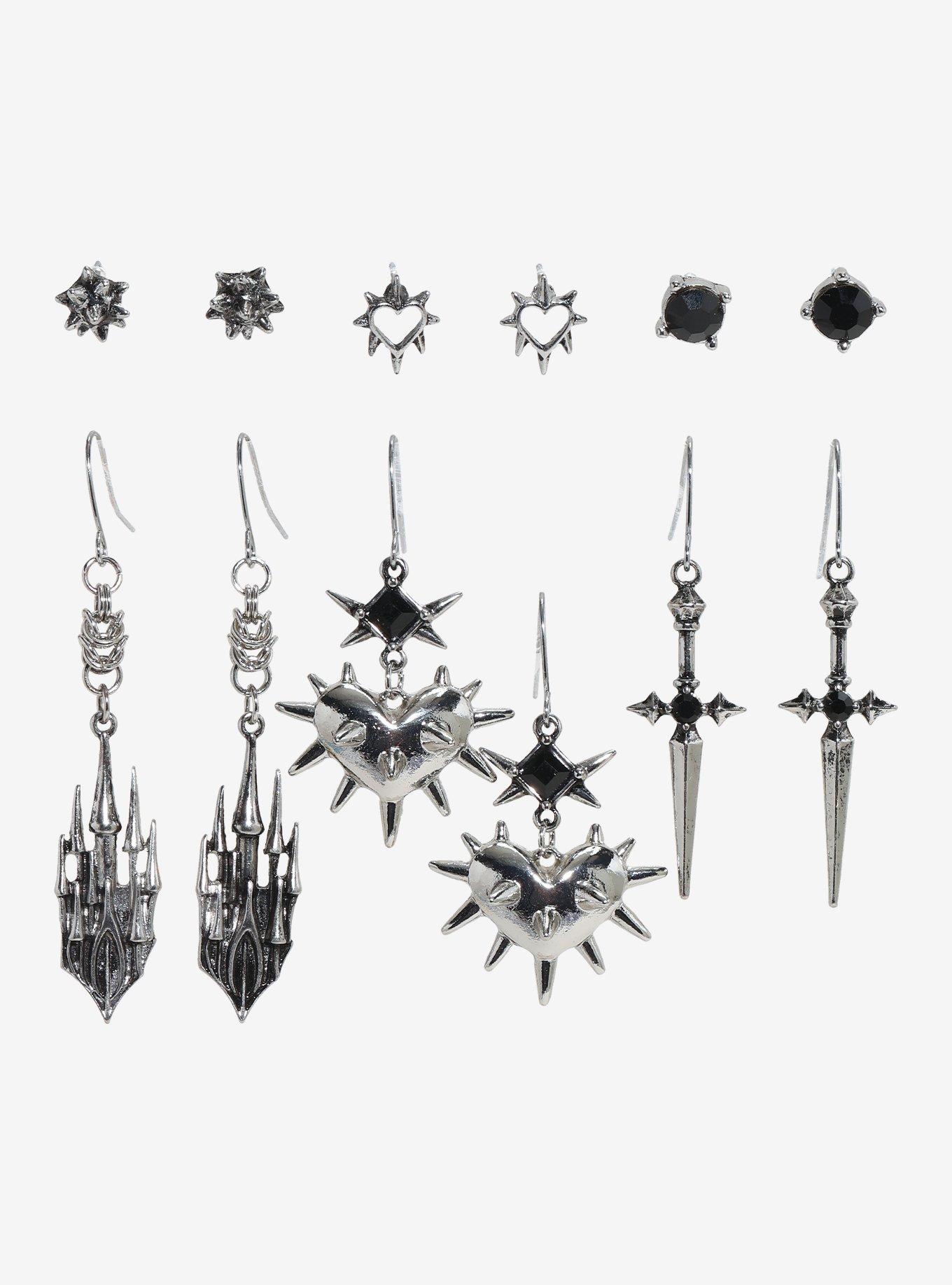 Gothic Castle Spike Earring Set, , hi-res