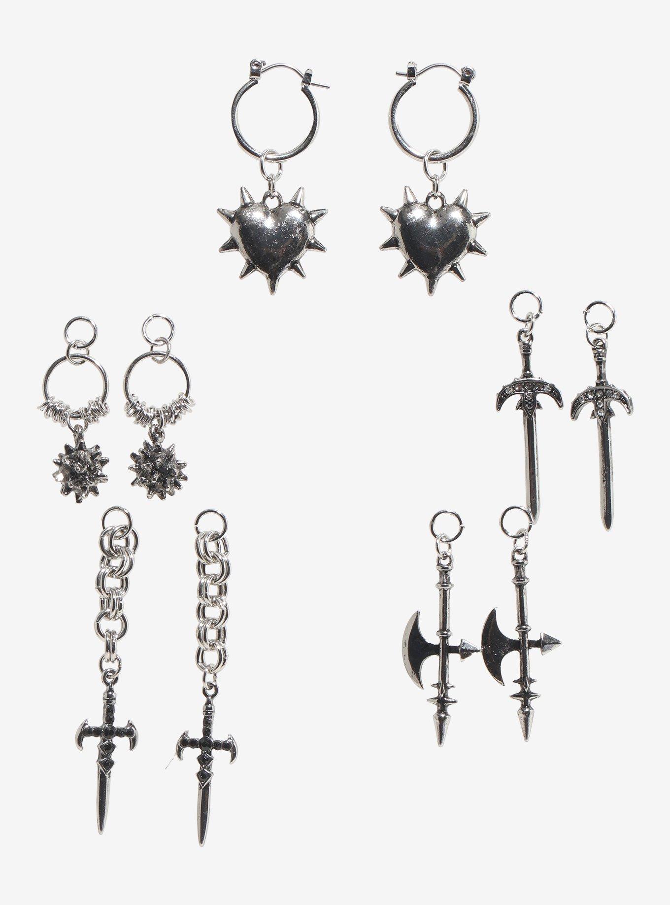 Medieval Interchangeable Charms Earrings, , hi-res