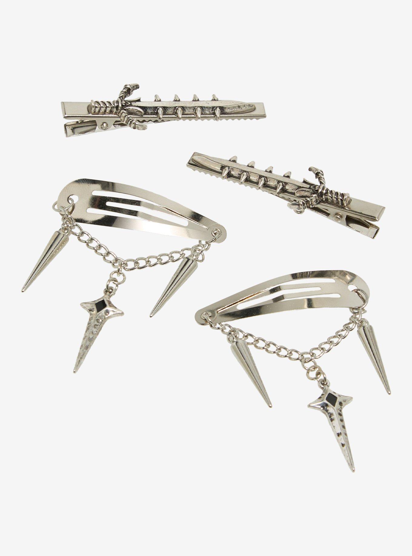 Dagger Spike Hair Clip Set, , hi-res