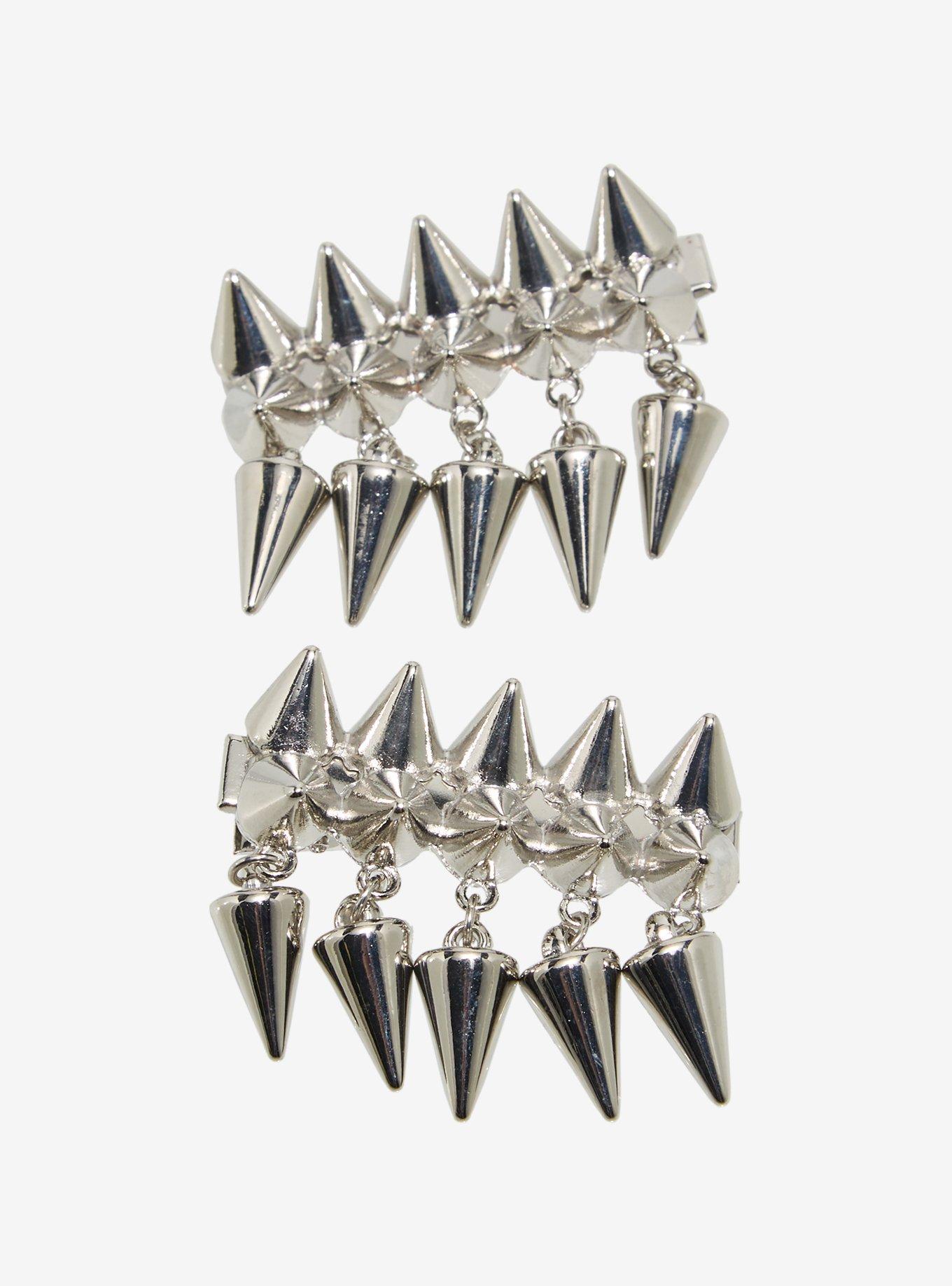 Spike Rows & Drops Hair Clip Set, , hi-res