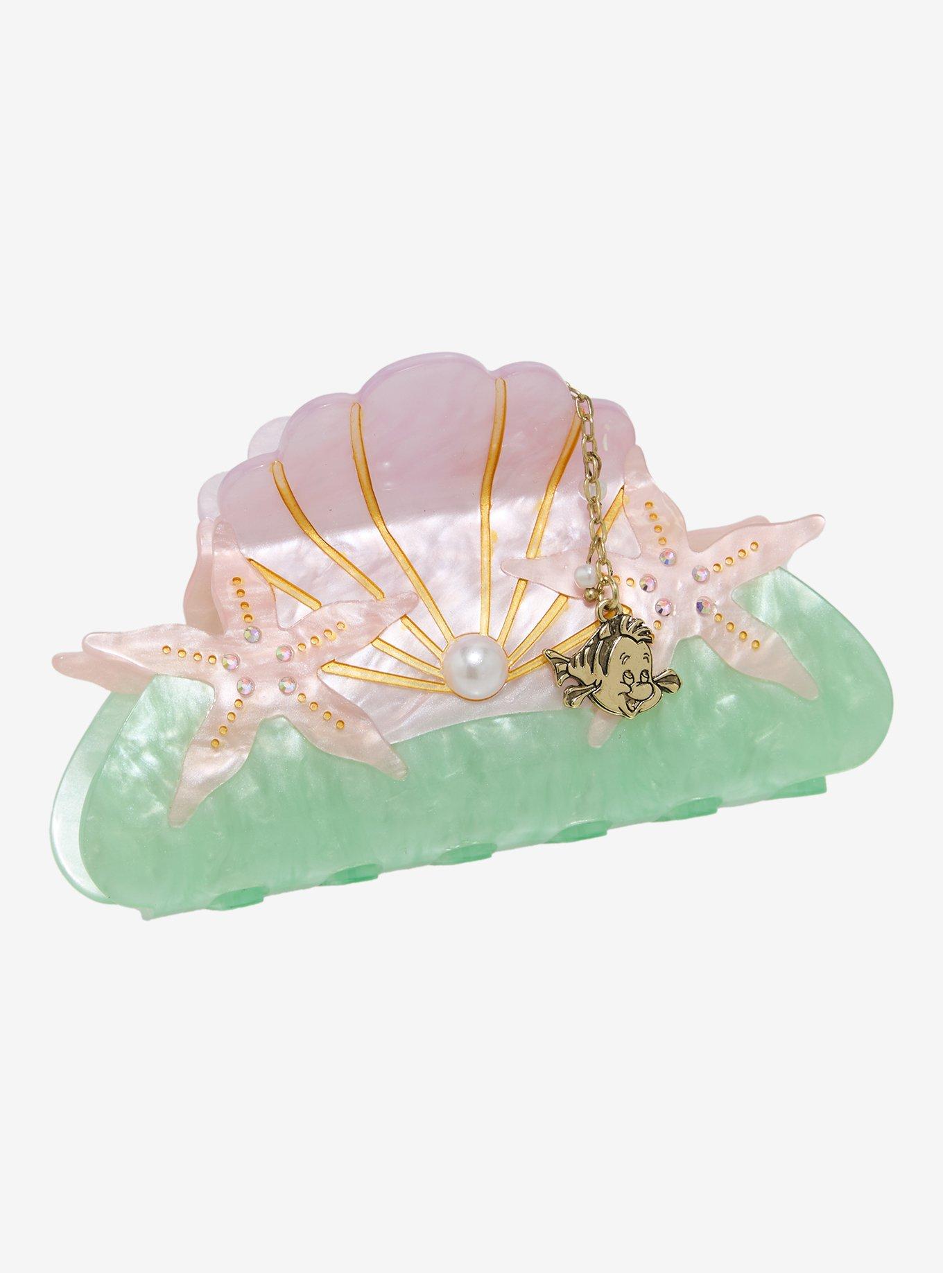 Disney The Little Mermaid Ariel Shell Claw Clip with Charm - BoxLunch Exclusive, , hi-res