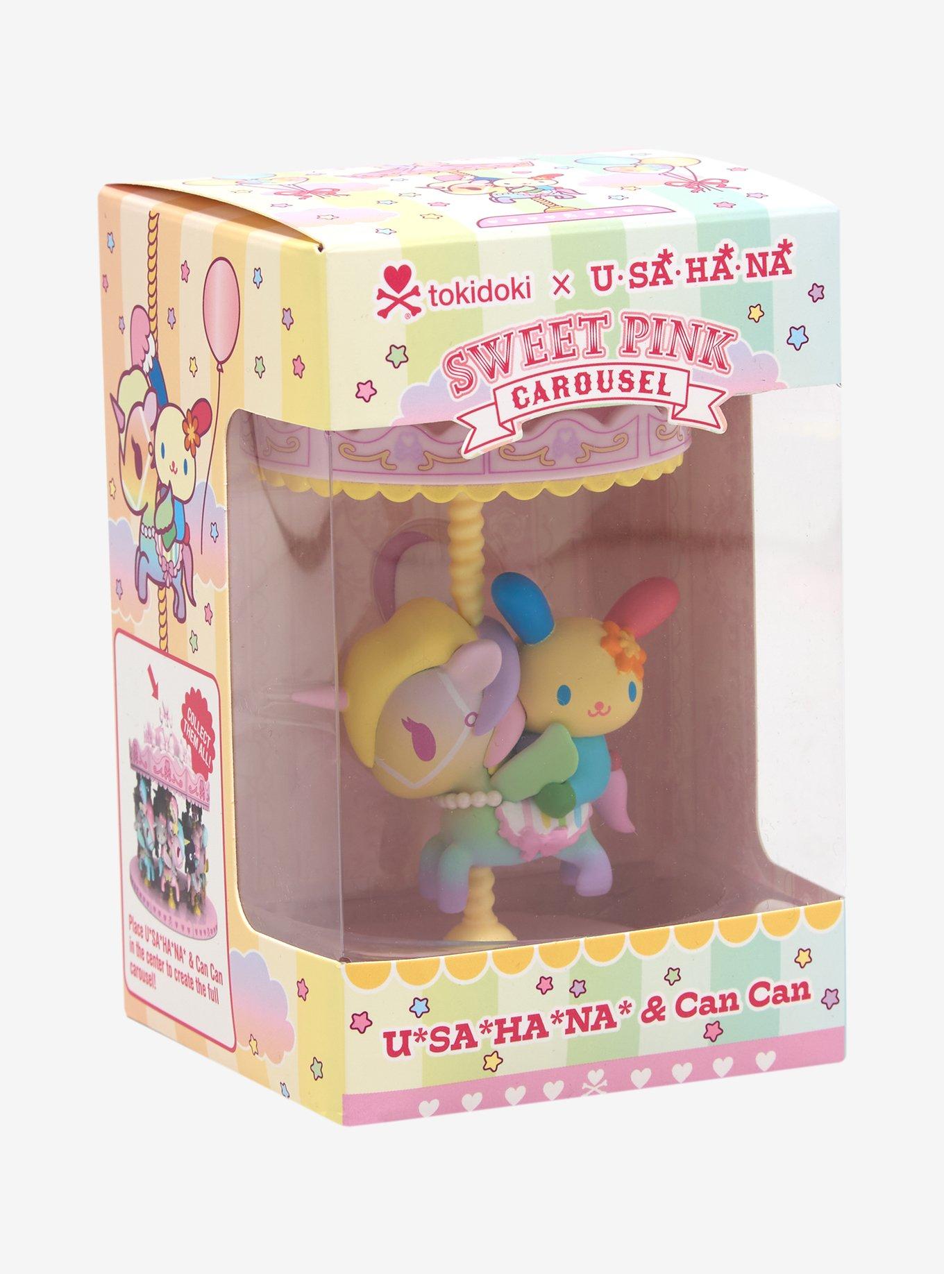 tokidoki Sanrio Hello Kitty and Friends Sweet Pink Carousel U*SA*HA*NA & Can Can Figure (Special Edition), , alternate