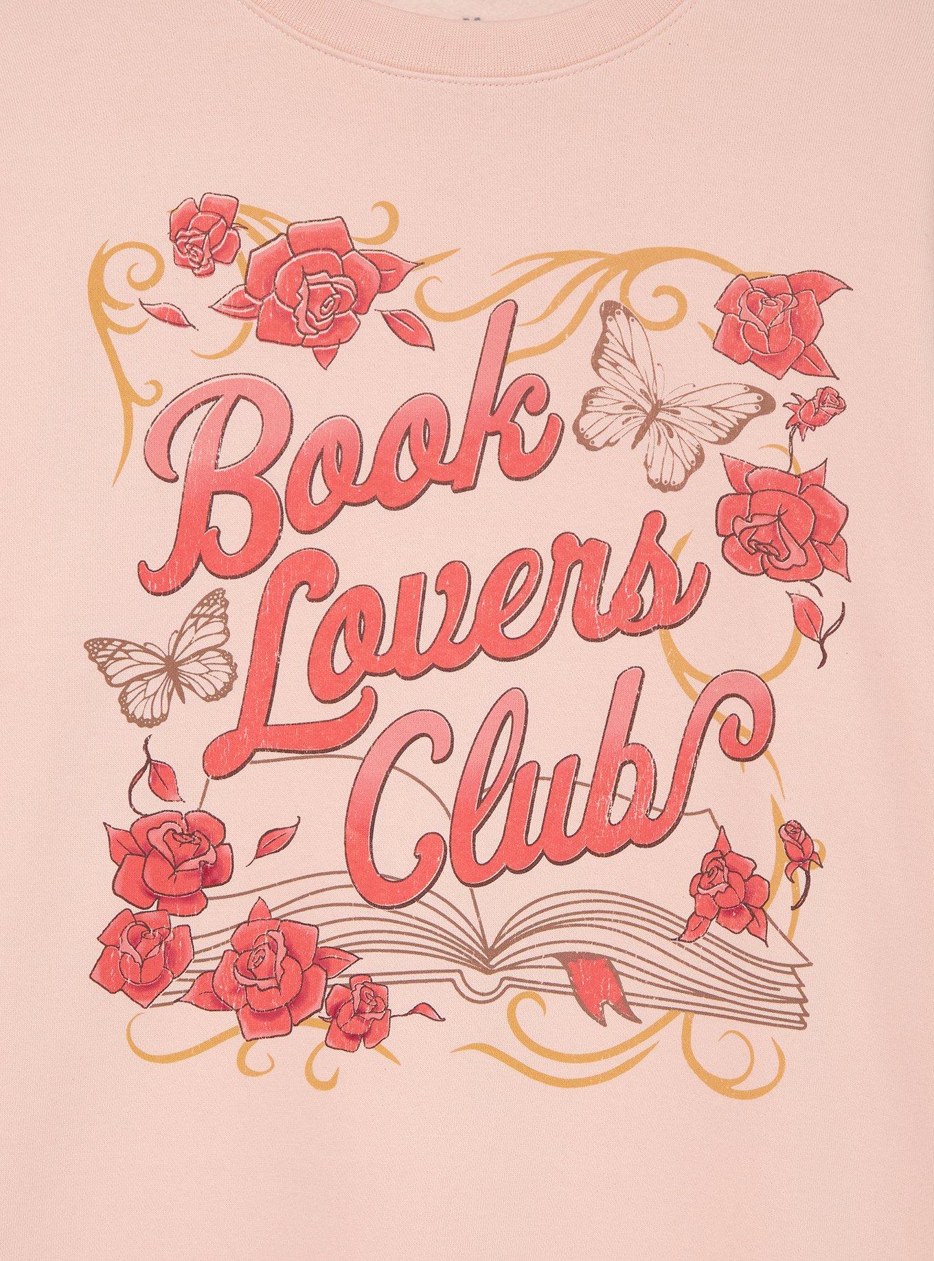 Book Lovers Club Crewneck &mdash; BoxLunch Exclusive, , hi-res