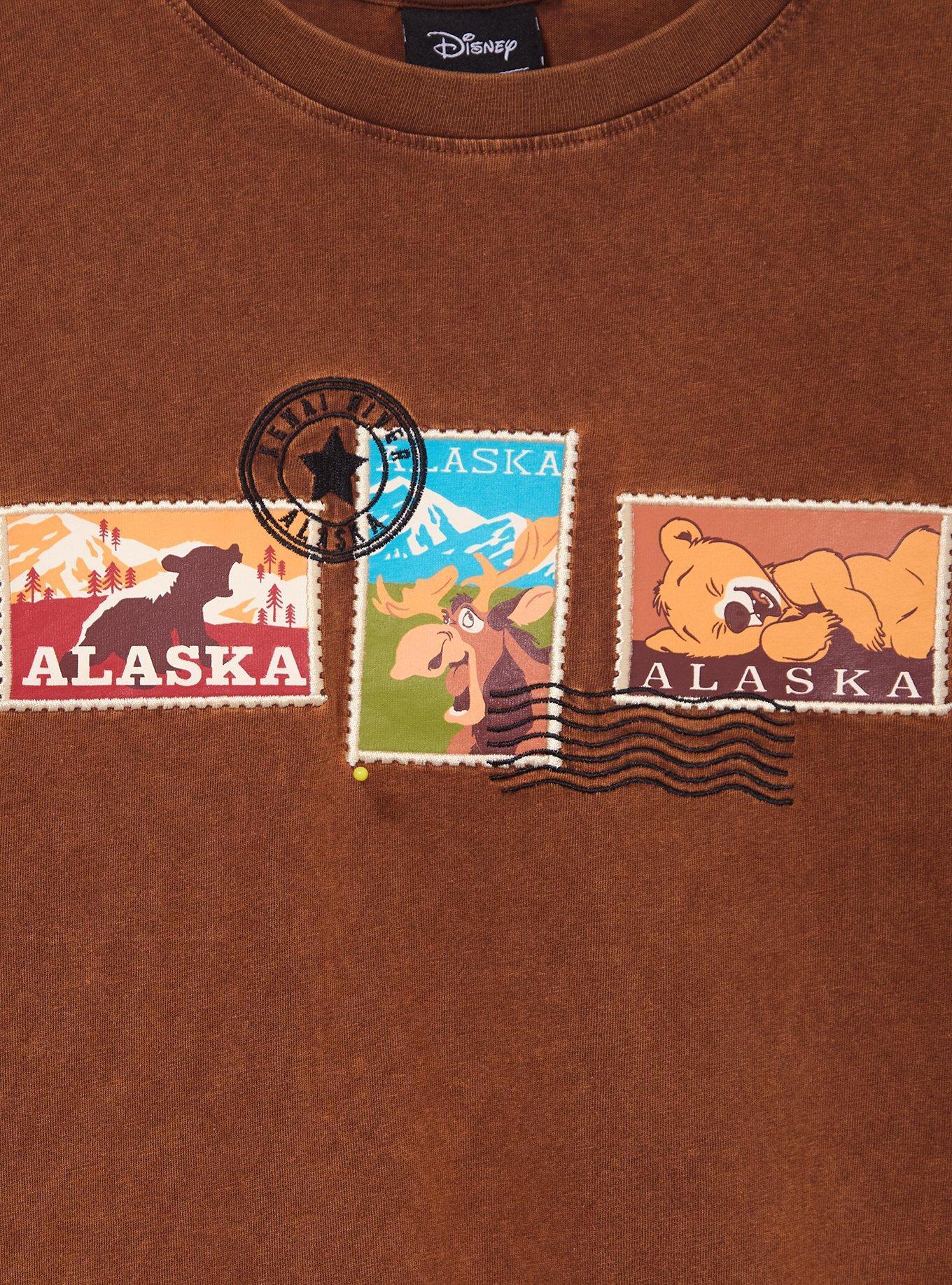 Disney Brother Bear Character Stamps Women's Cropped T-Shirt - BoxLunch Exclusive, , hi-res