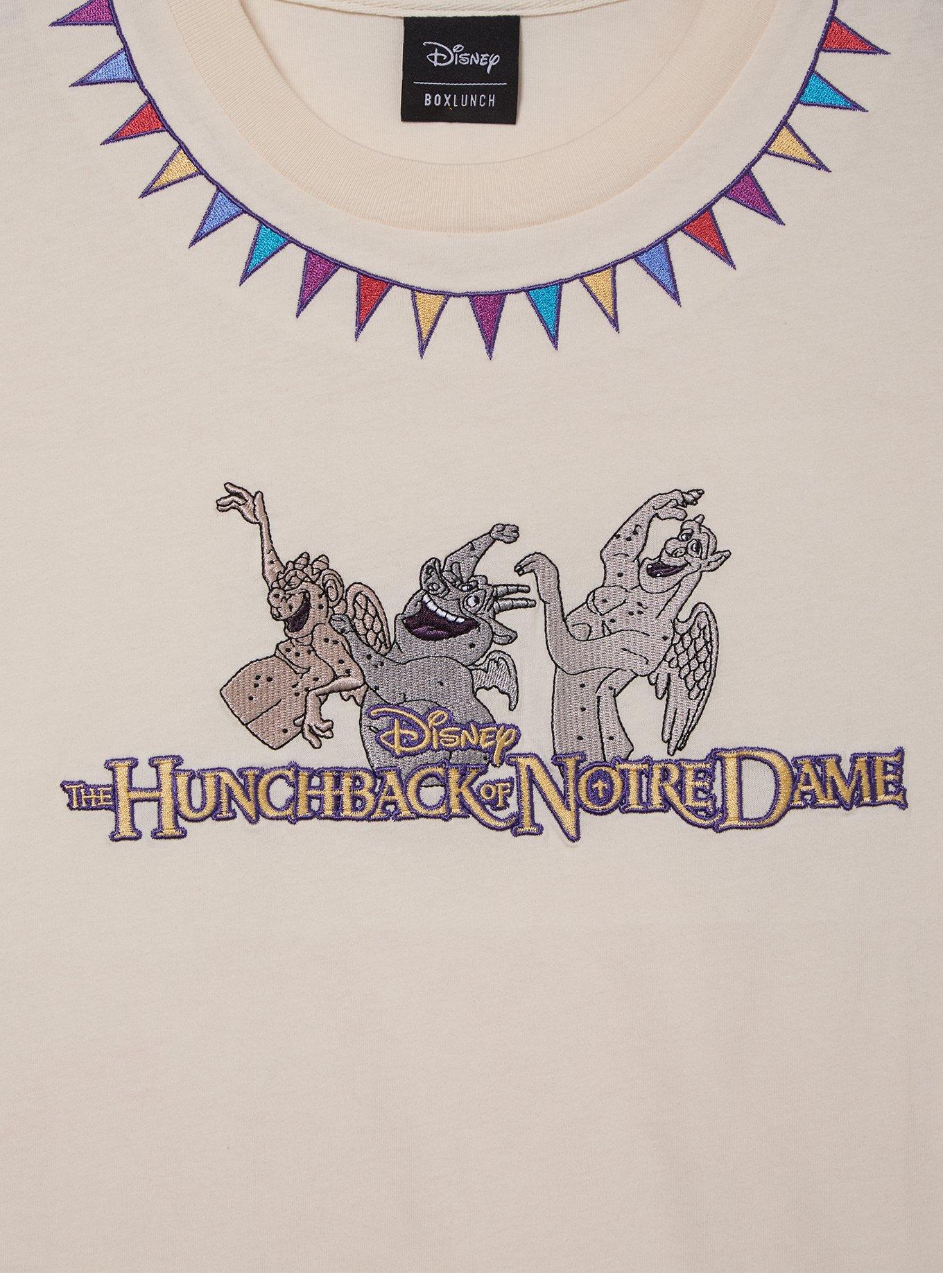 Disney The Hunchback of Notre Dame Gargoyles Embroidered Women's T-Shirt - BoxLunch Exclusive, , hi-res