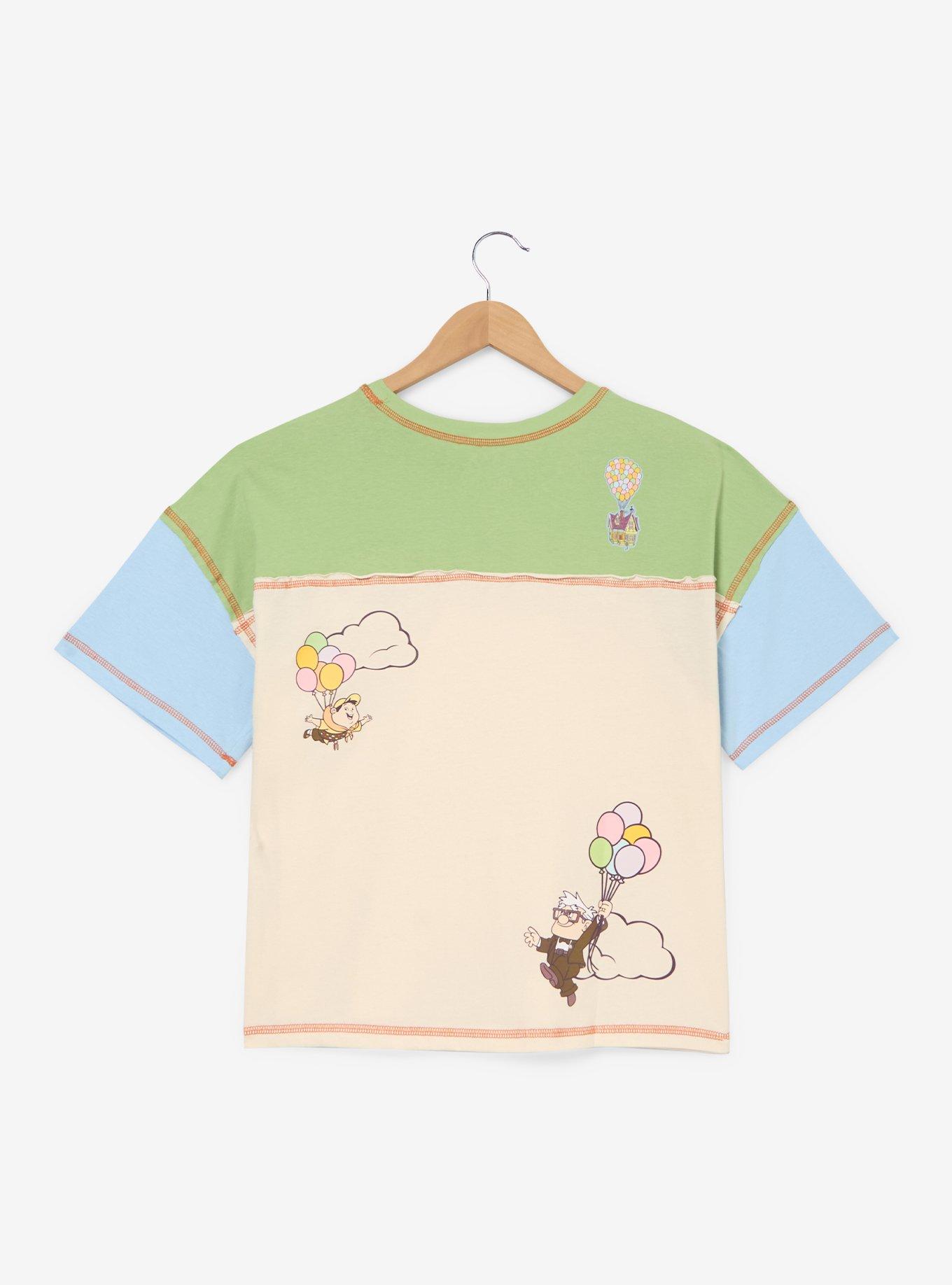 Disney Pixar Up Color Block Patches Women's Plus Size T-Shirt - BoxLunch Exclusive, , hi-res