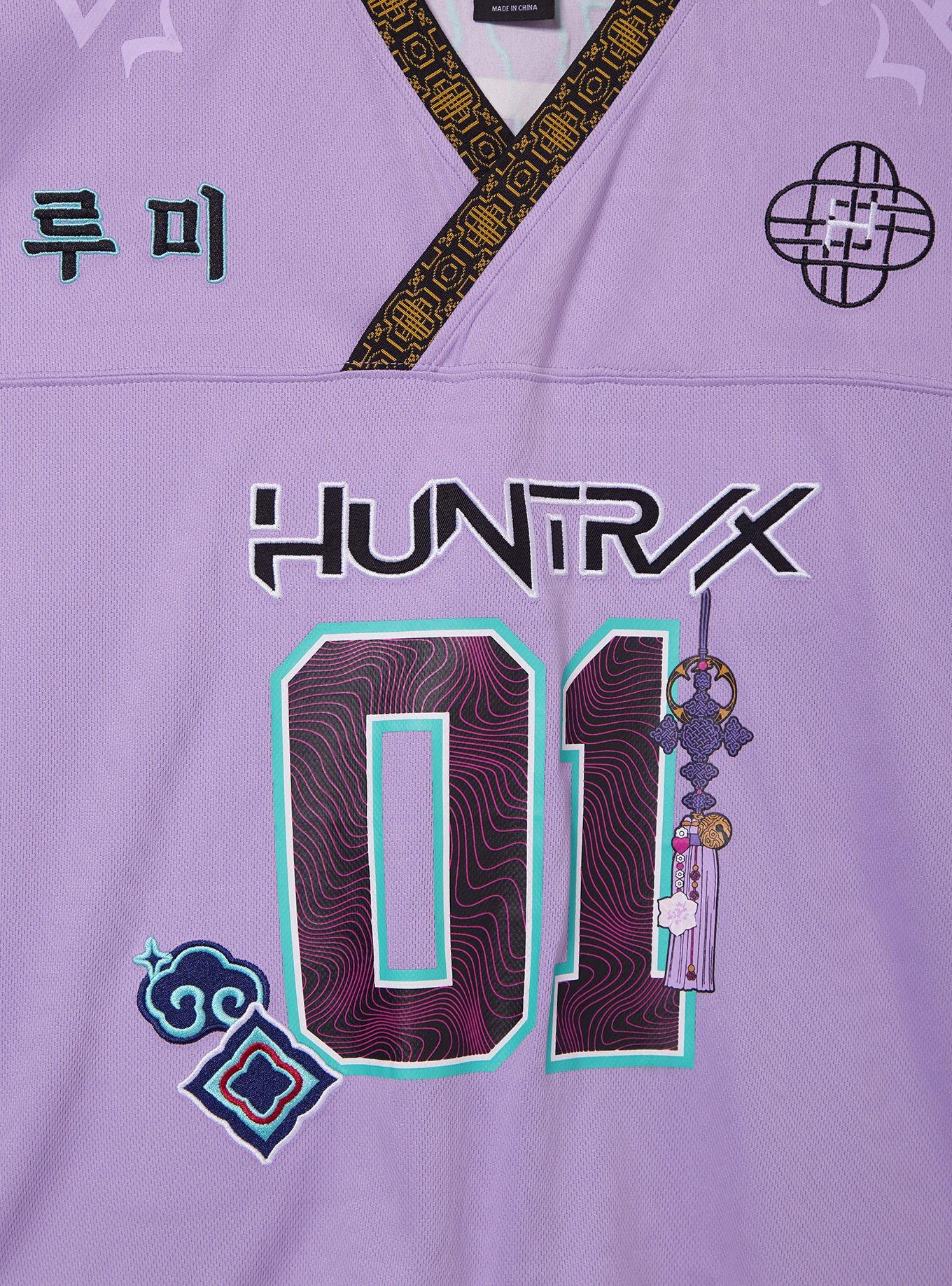KPop Demon Hunters Rumi Women's Plus Size Cropped Football Jersey &mdash; BoxLunch Exclusive, , alternate