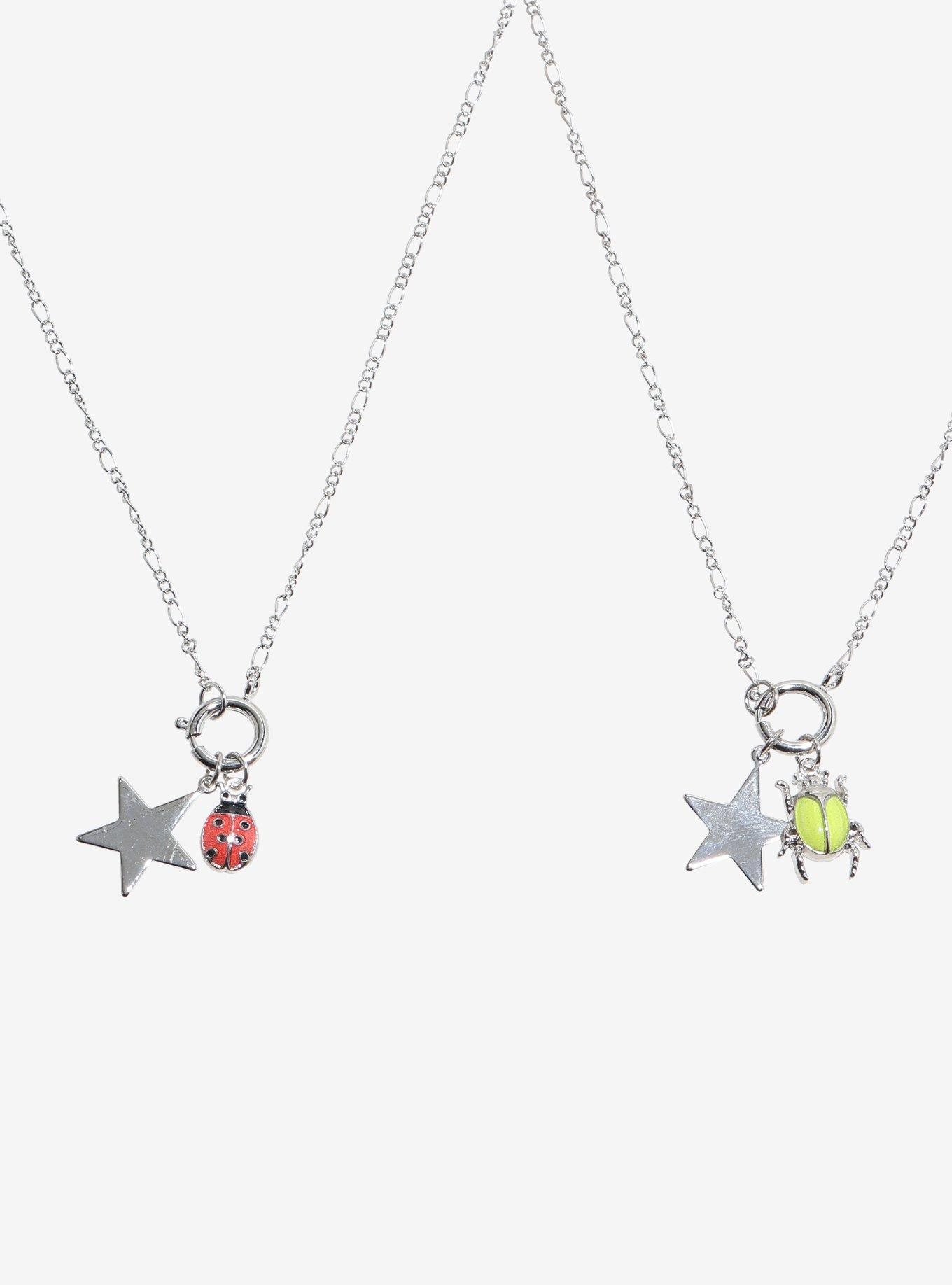 Thorn & Fable Bug Star Best Friend Necklace Set, , alternate