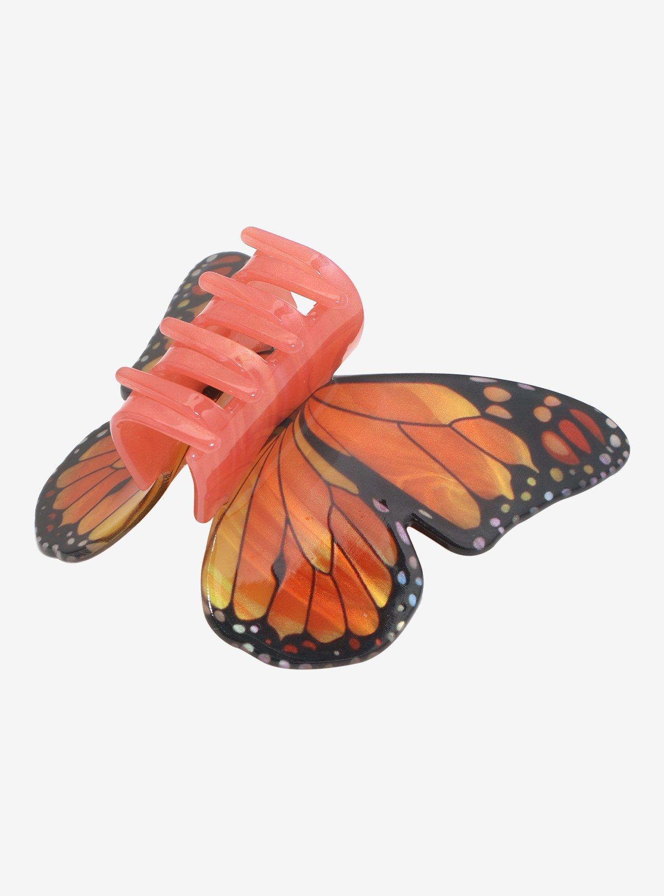 Thorn & Fable Monarch Butterfly Claw Hair Clip, , alternate