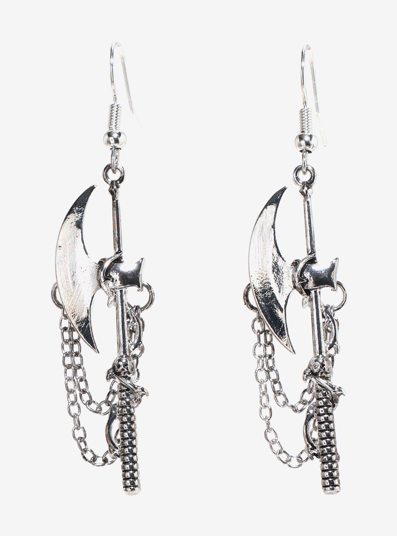Thorn Axe Drop Earrings, , hi-res