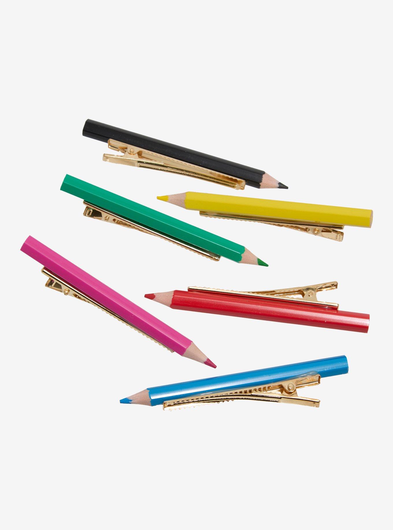 Thorn & Fable Color Pencils Hair Clip Set, , hi-res
