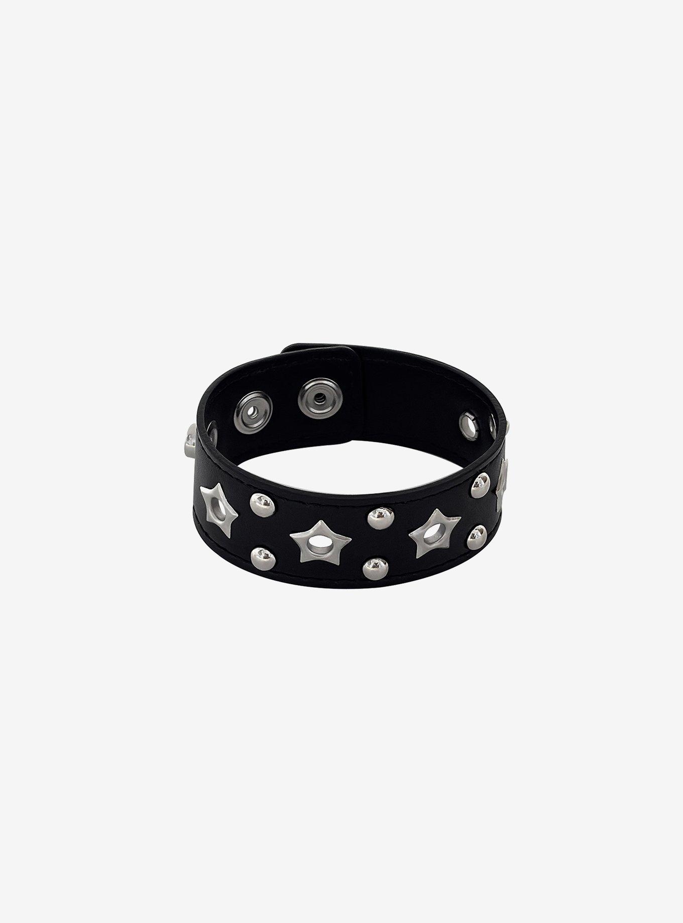 Social Collision Star Grommet Stud Cuff Bracelet, , hi-res