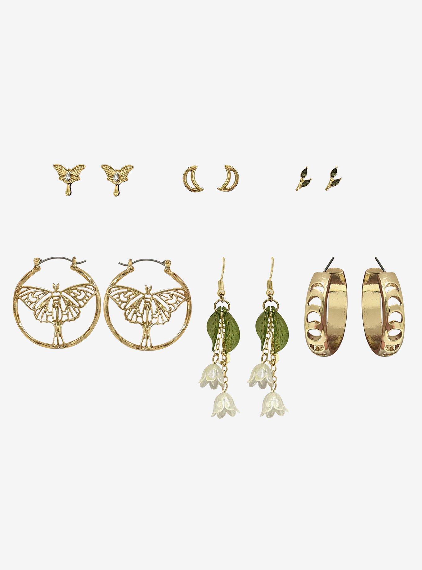Thorn & Fable Moth Celestial Earring Set, , hi-res