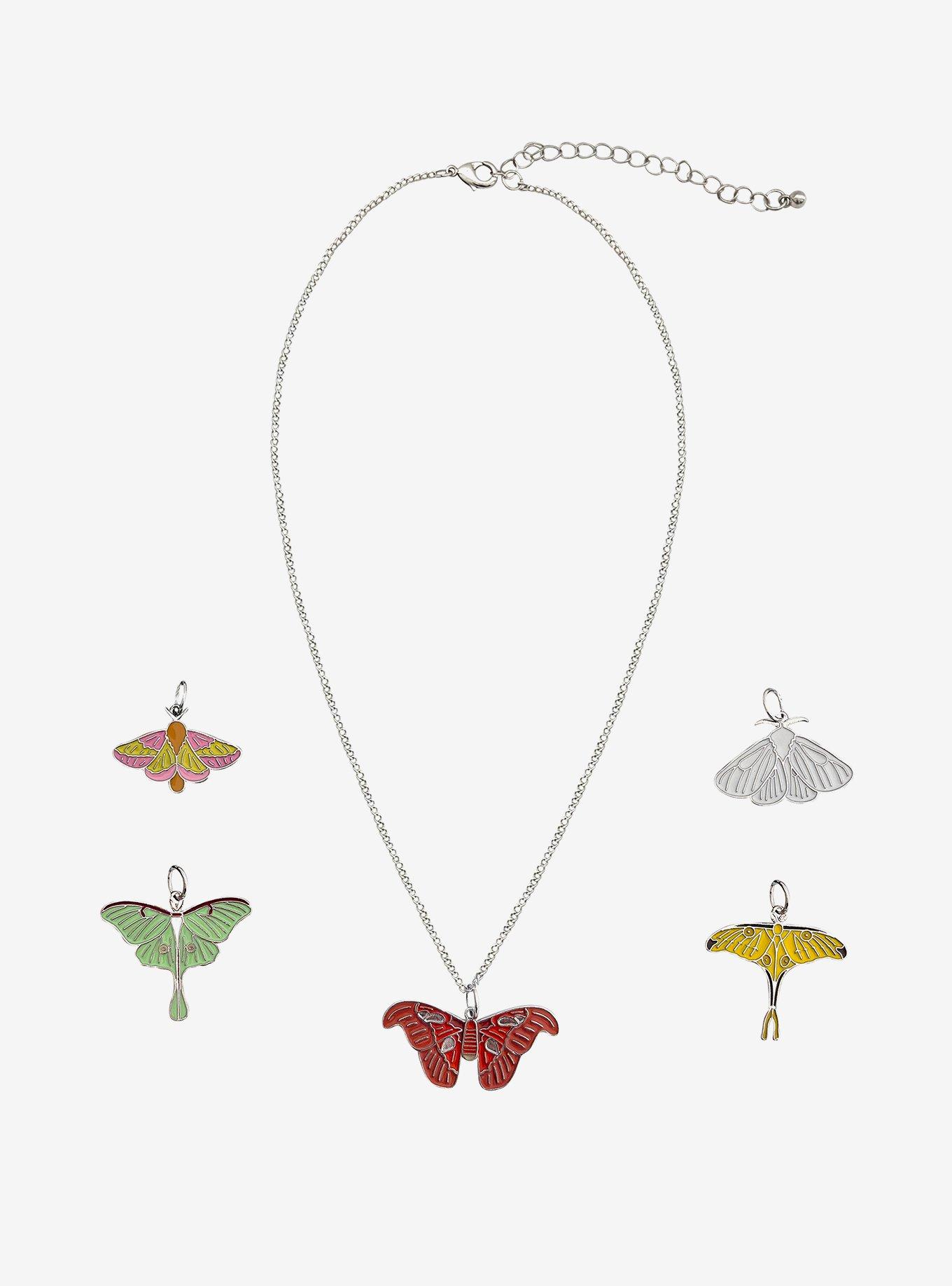 Thorn & Fable Moth Interchangeable Charm Necklace Set, , hi-res