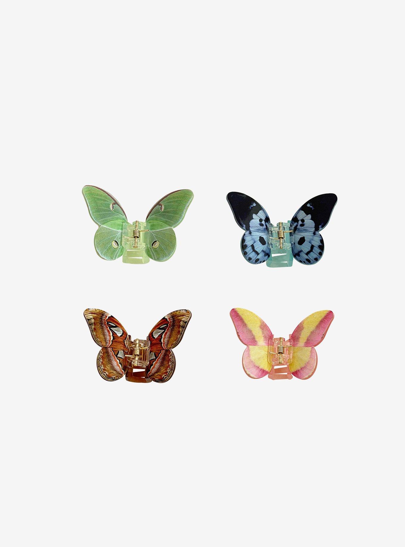 Thorn & Fable Butterfly Mini Claw Hair Clip Set, , hi-res