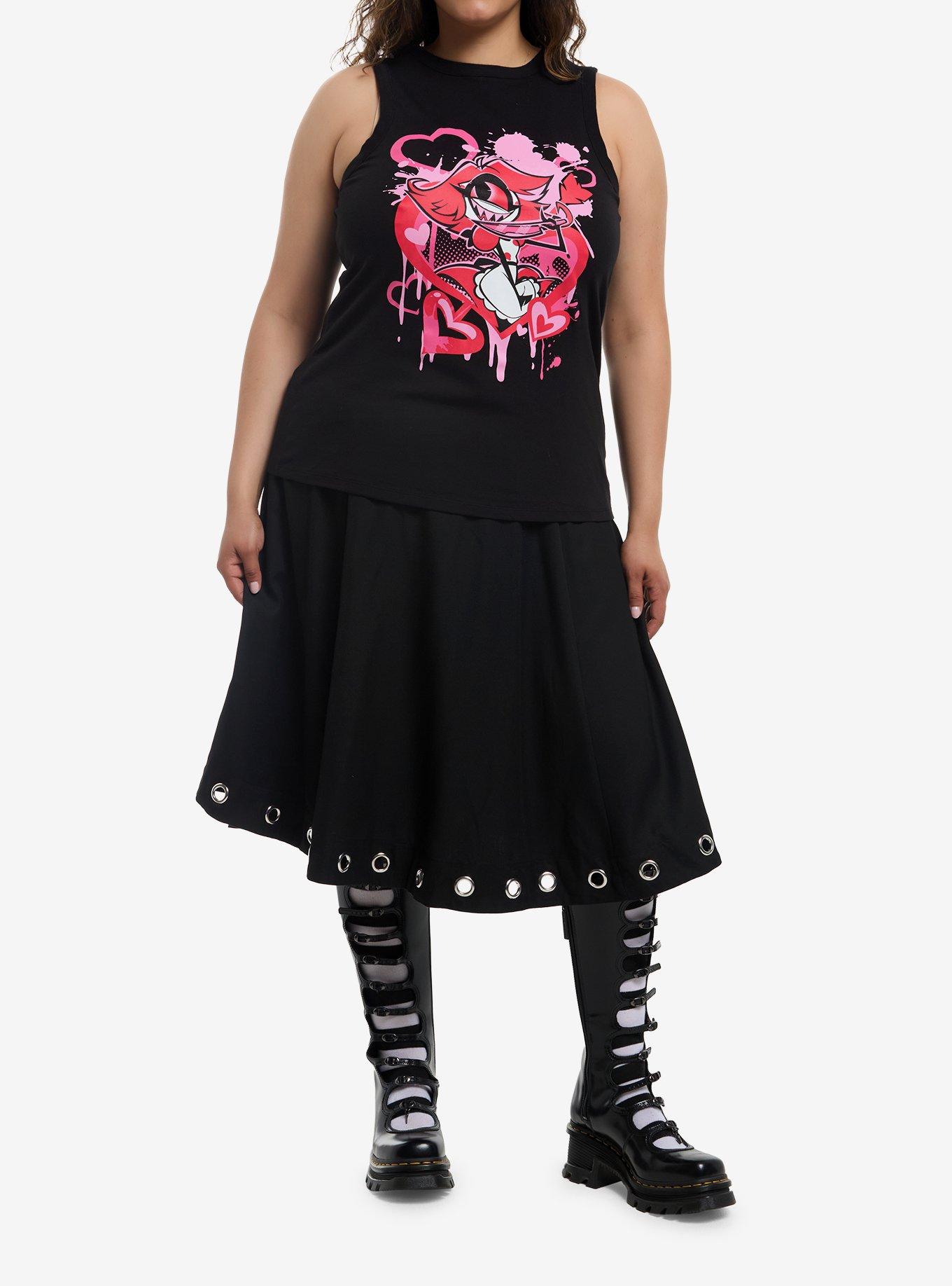 Hazbin Hotel Niffty Heart Girls Racerback Tank Top Plus Size, , hi-res