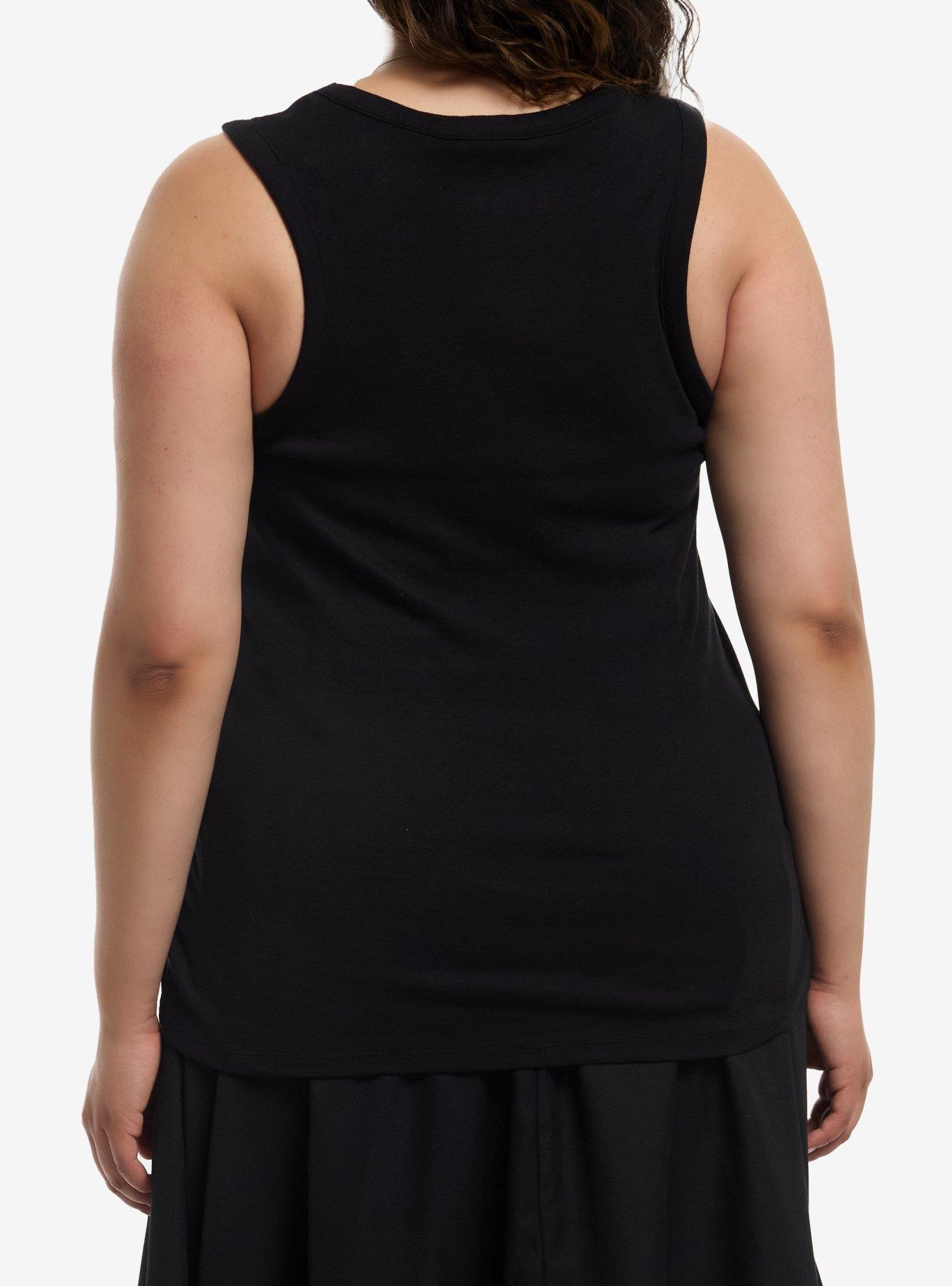 Hazbin Hotel Niffty Heart Girls Racerback Tank Top Plus Size, PINK, alternate