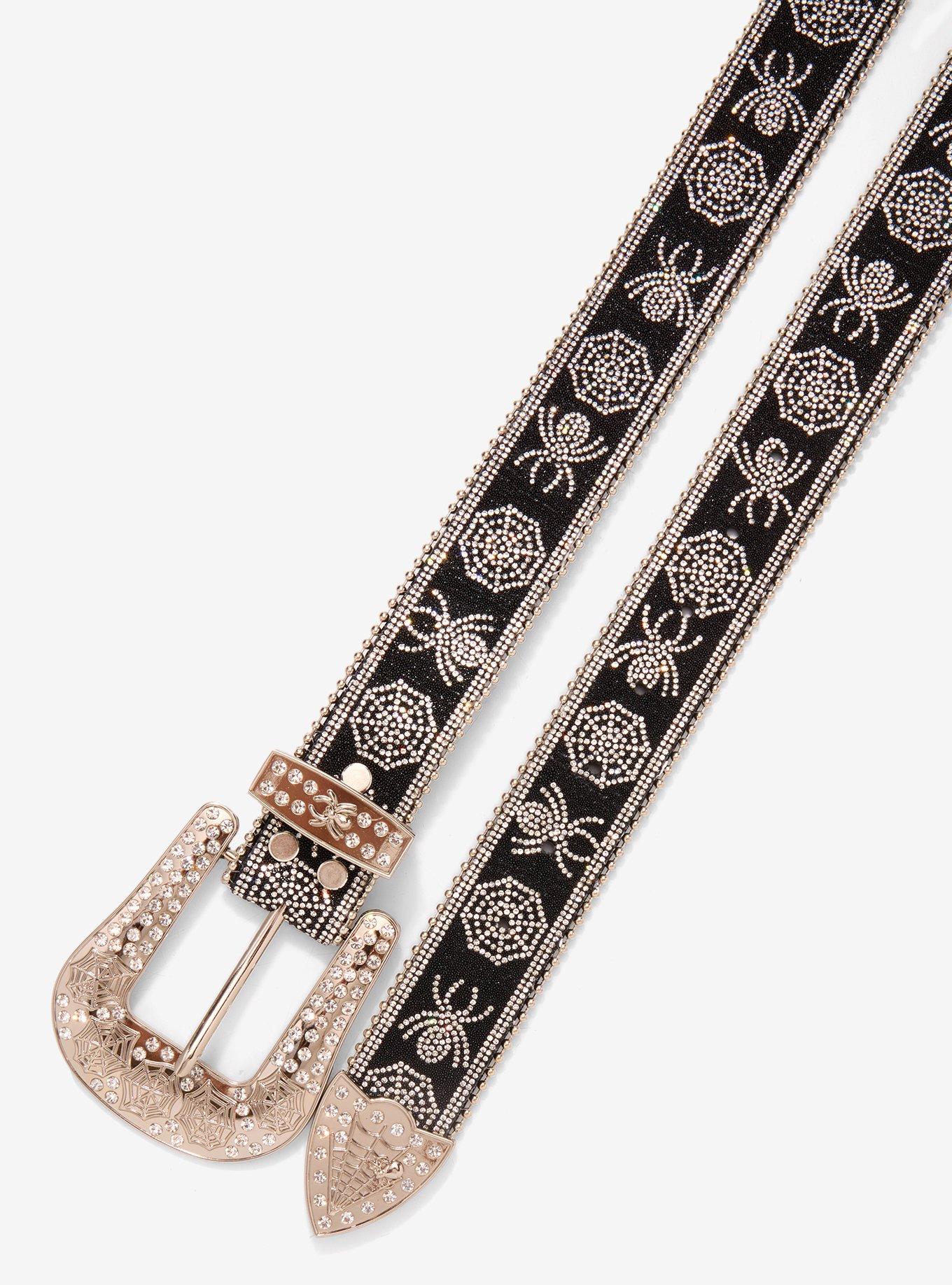 Spider Web Bling Belt, , hi-res