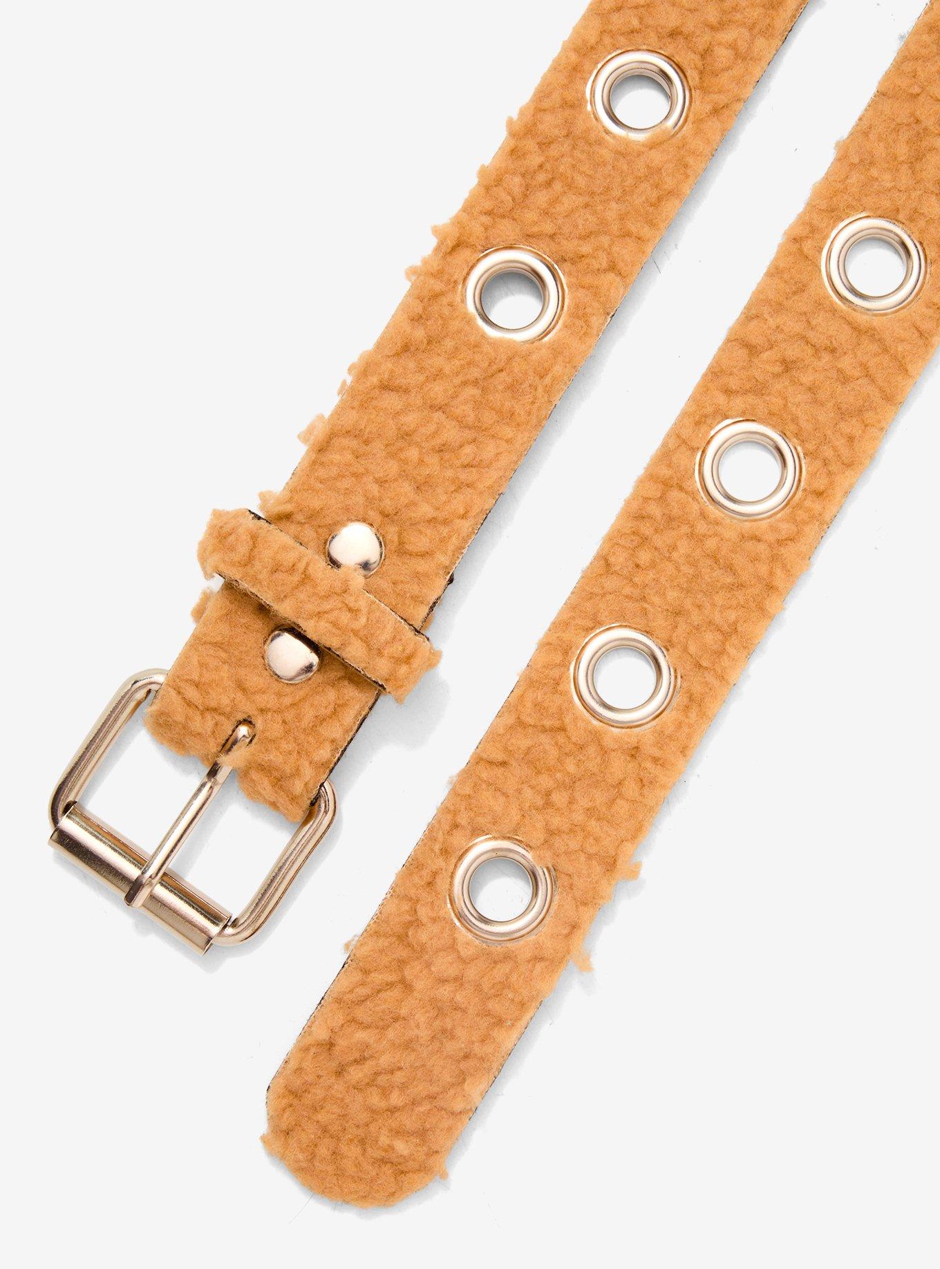 Brown Sherpa Grommet Belt, , hi-res