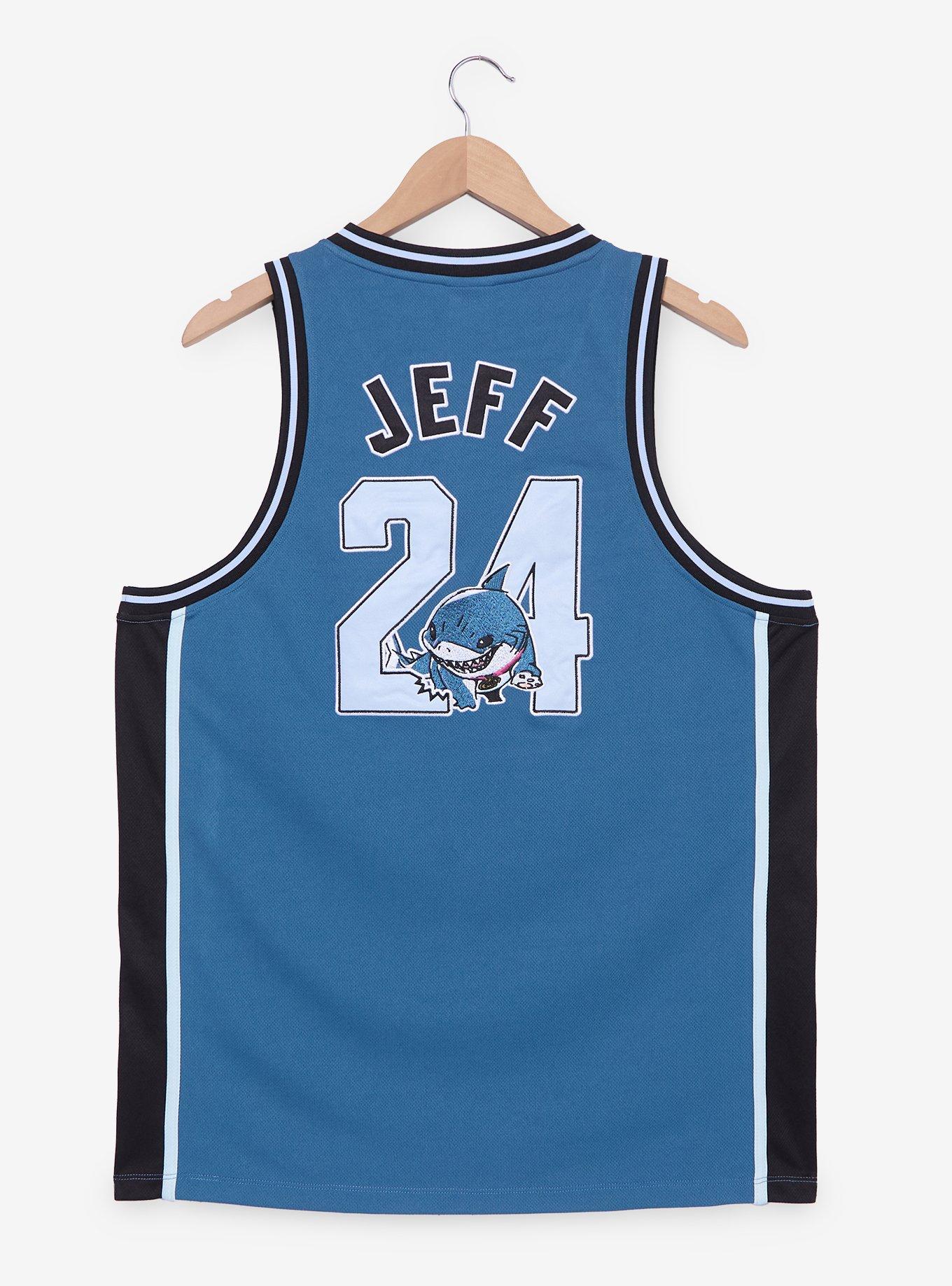 Marvel Rivals Jeff the Land Shark Basketball Jersey &mdash; BoxLunch Exclusive, , hi-res