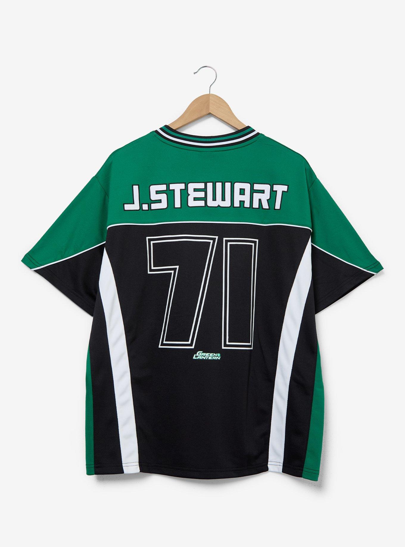 DC Comics Green Lantern John Stewart Football Jersey - BoxLunch Exclusive, , hi-res
