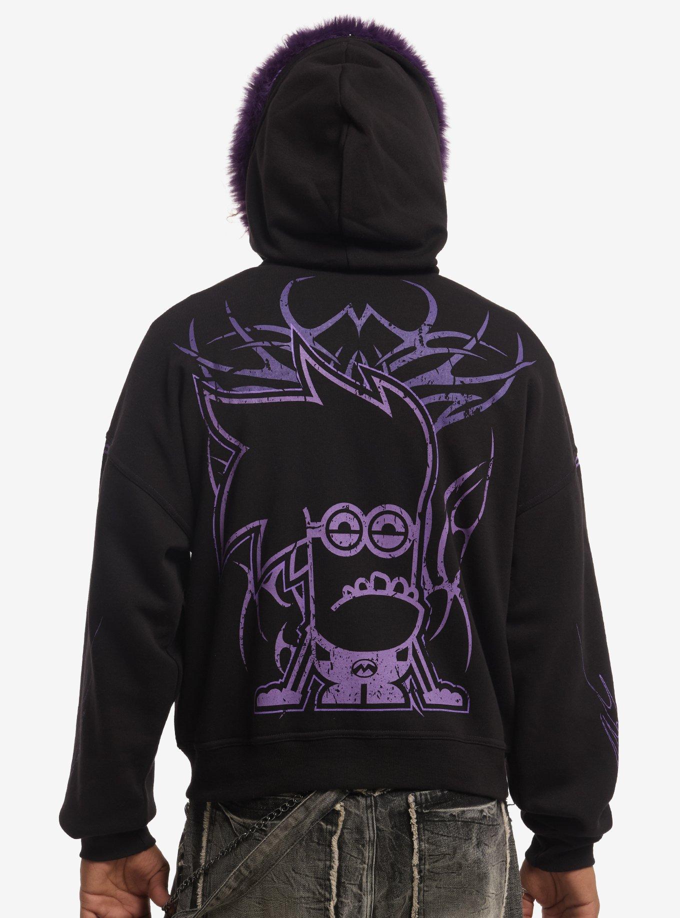 Minions Evil Minion Fur Trim Hoodie, , hi-res
