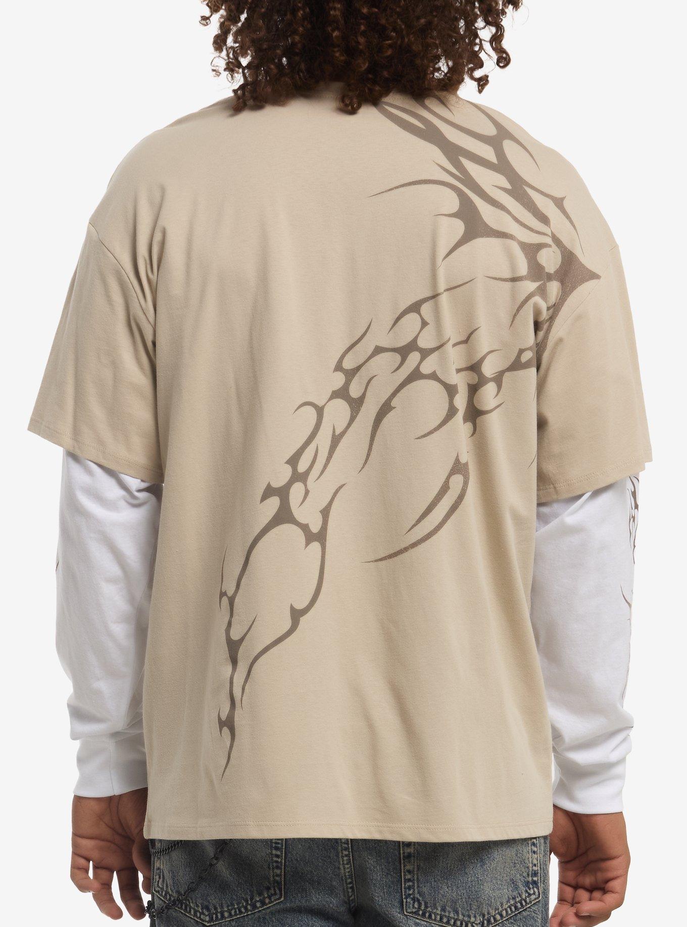 Minions Cyber Sigil Twofer Long-Sleeve T-Shirt, SAND, alternate - view 3