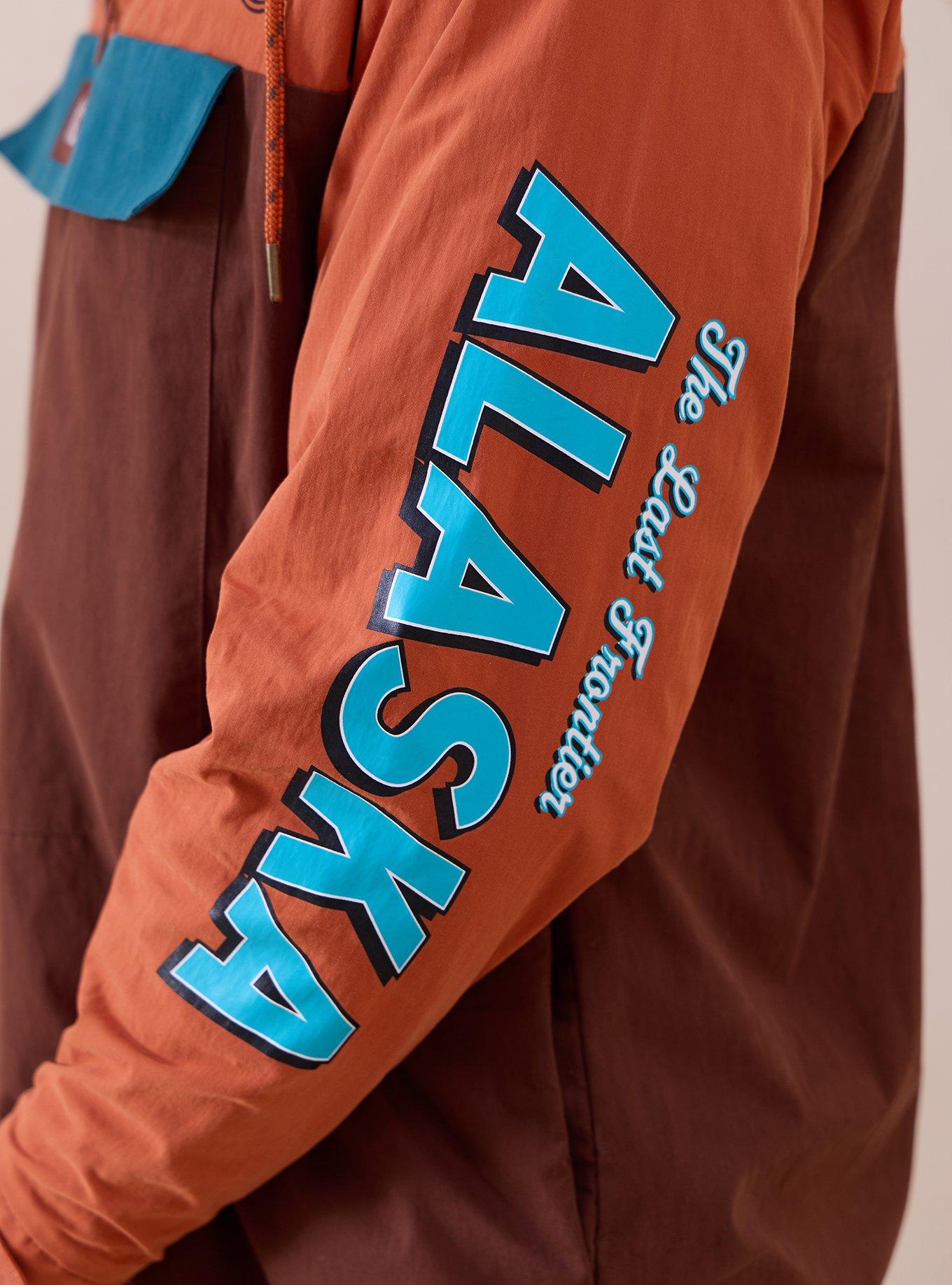 Disney Brother Bear Alaska Stamps Color Block Windbreaker - BoxLunch Exclusive, BROWN, alternate - view 4