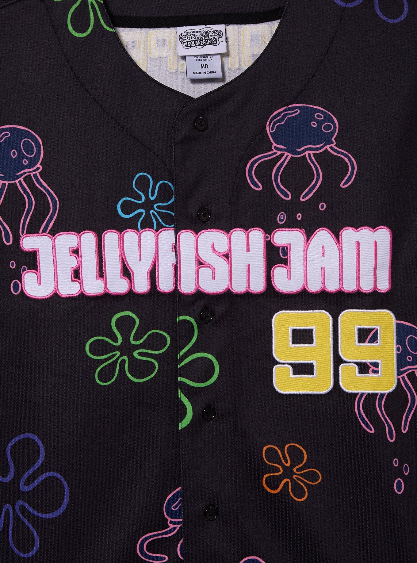 SpongeBob SquarePants Jellyfish Jam Baseball Jersey - BoxLunch Exclusive, BLACK, alternate