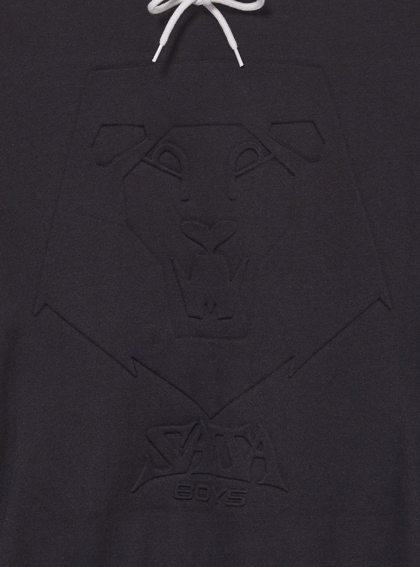 KPop Demon Hunters Saja Boys Embossed Logo Hoodie - BoxLunch Exclusive, BLACK, alternate