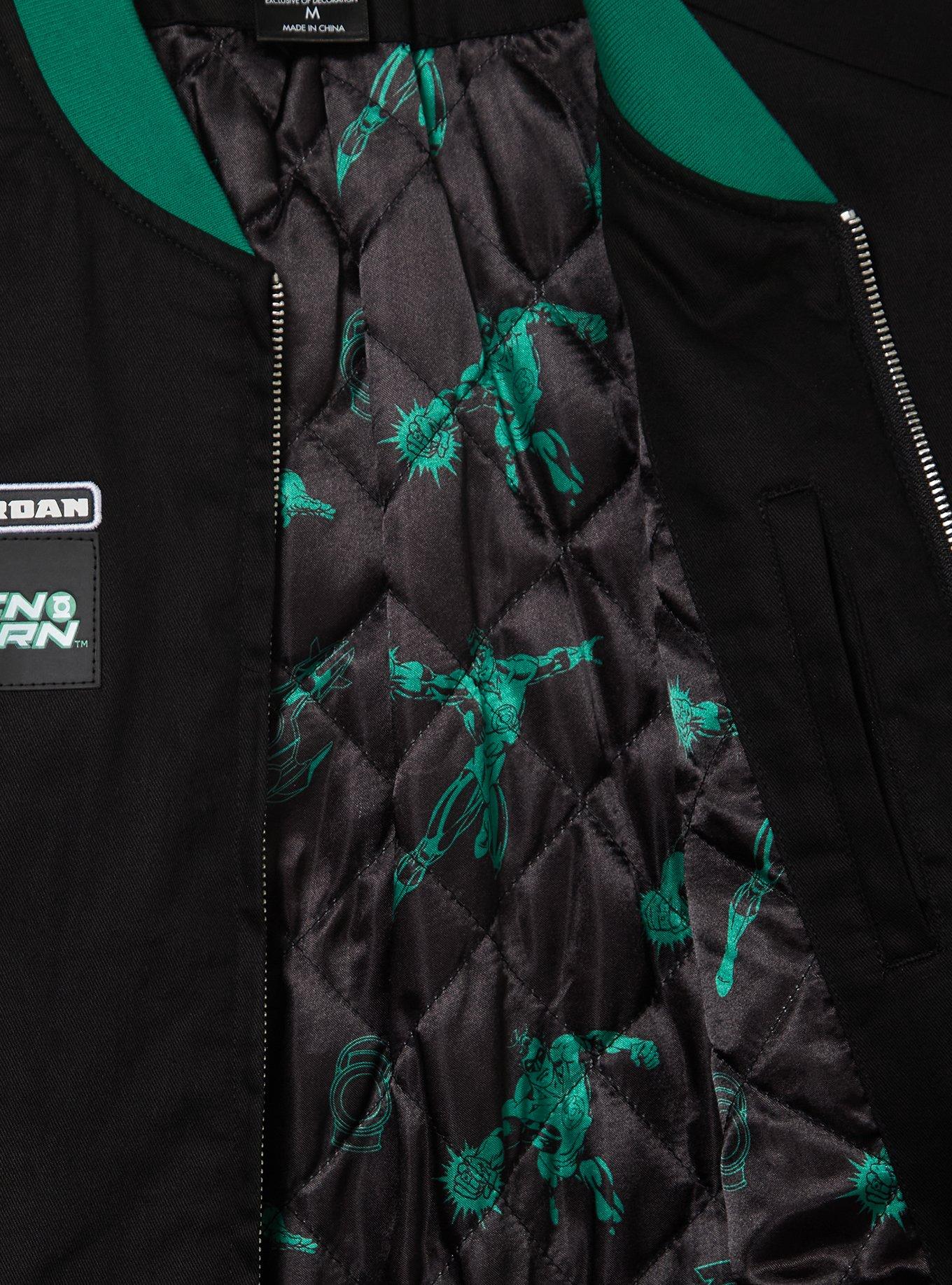 DC Comics Green Lantern Corps Bomber Jacket - BoxLunch Exclusive, BLACK, alternate - view 4