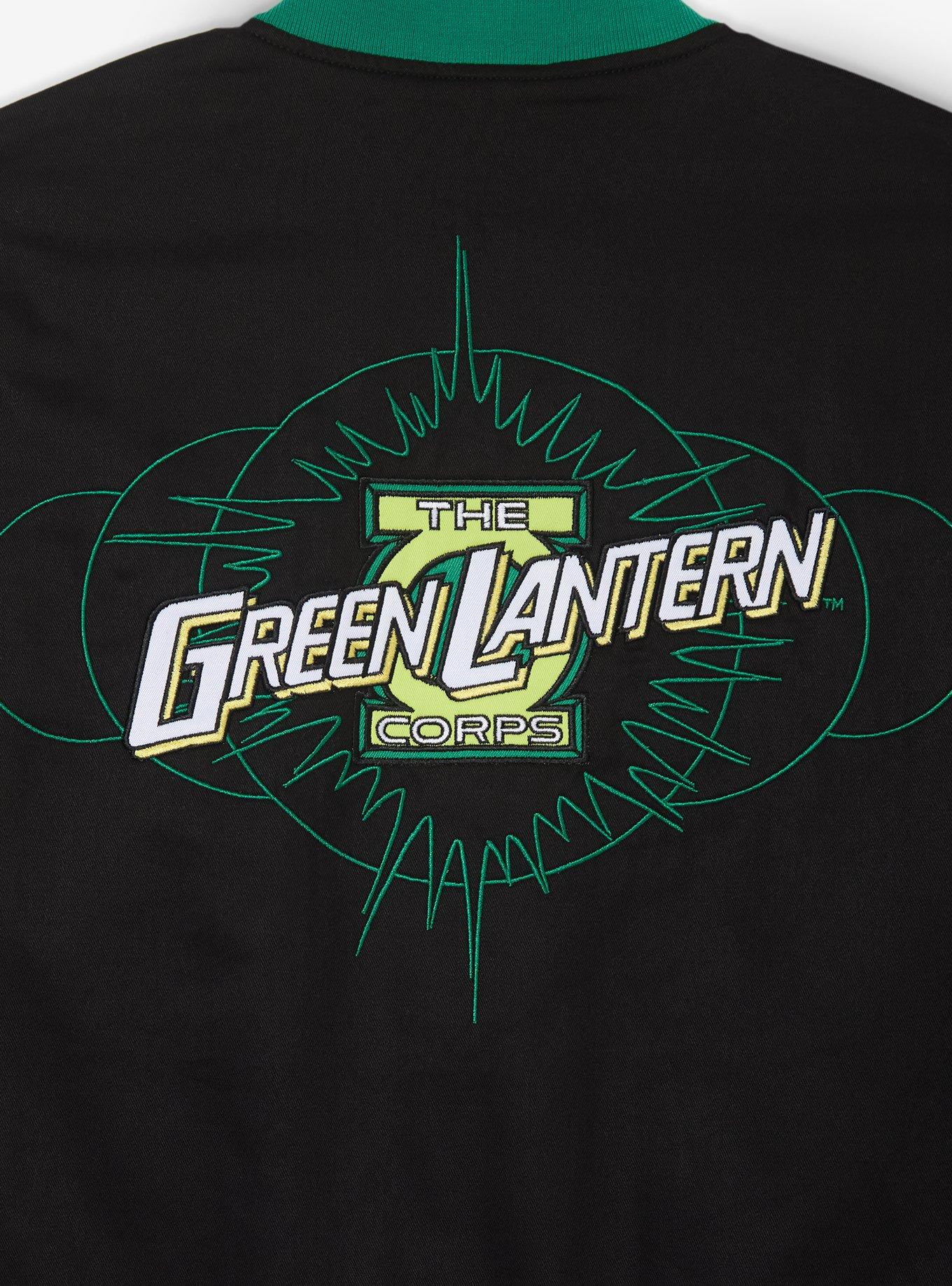 DC Comics Green Lantern Corps Bomber Jacket - BoxLunch Exclusive, BLACK, alternate - view 5