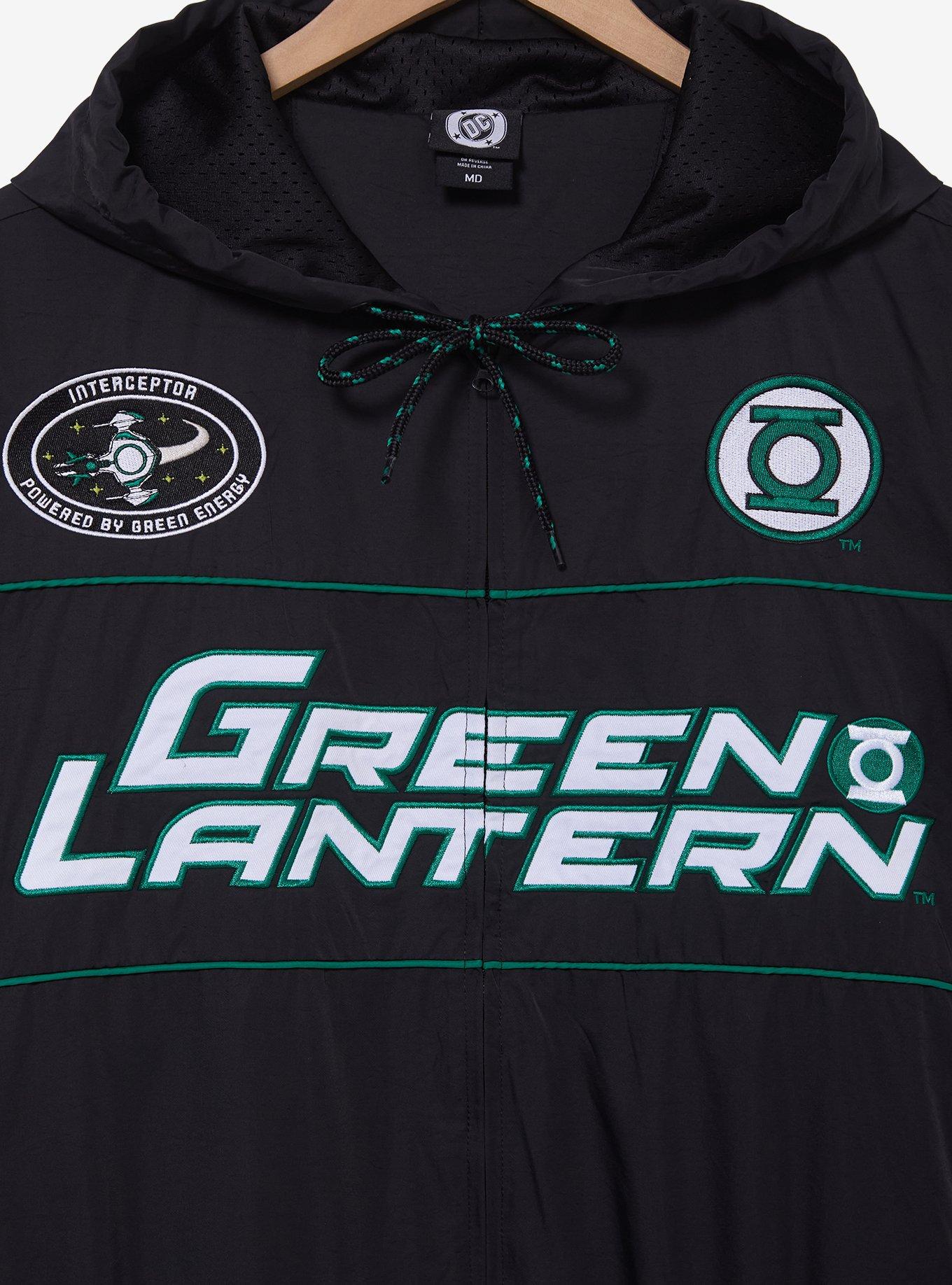 DC Comics Green Lantern Windbreaker - BoxLunch Exclusive, BLACK, alternate - view 3