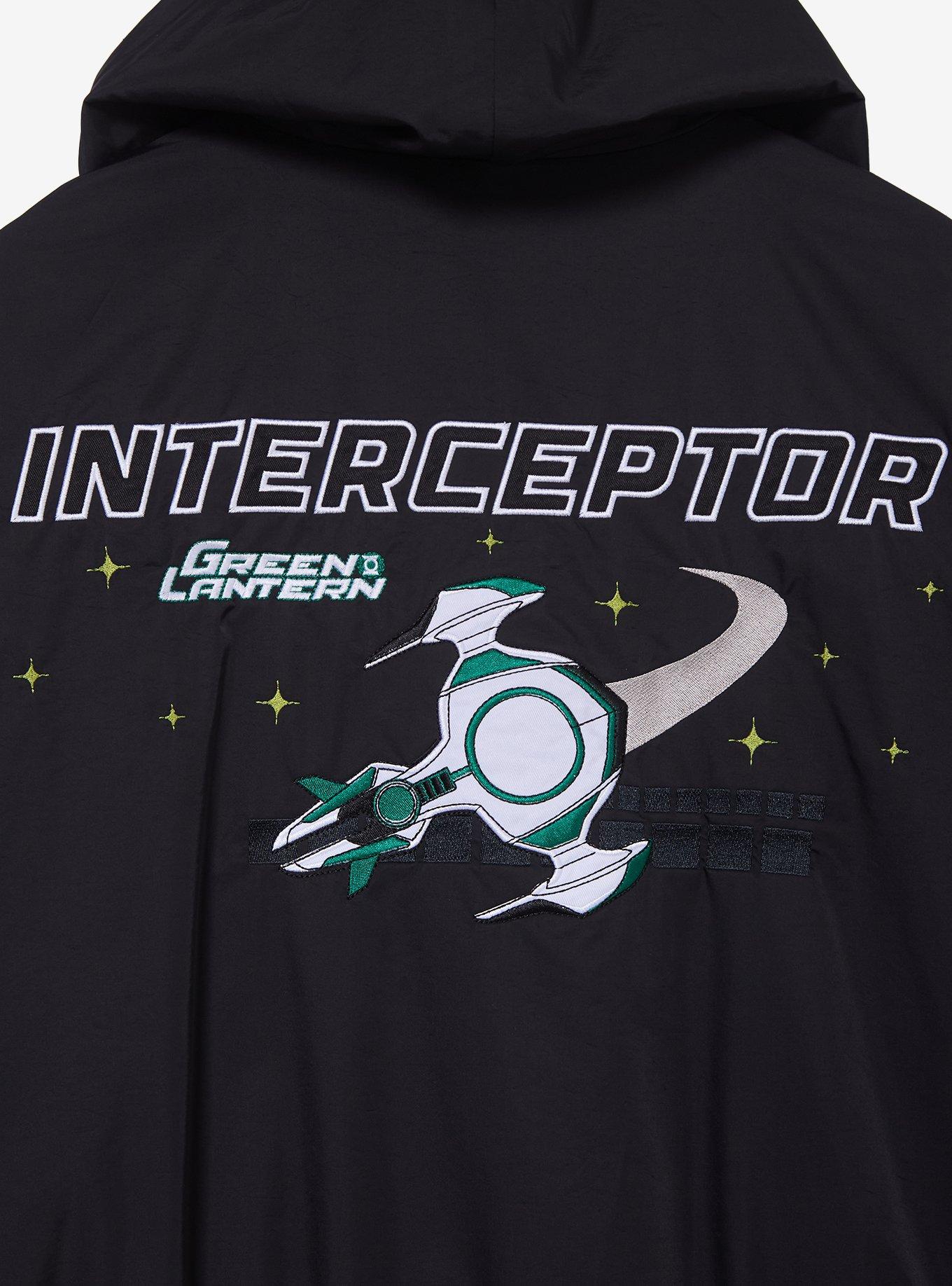 DC Comics Green Lantern Windbreaker - BoxLunch Exclusive, BLACK, alternate - view 4