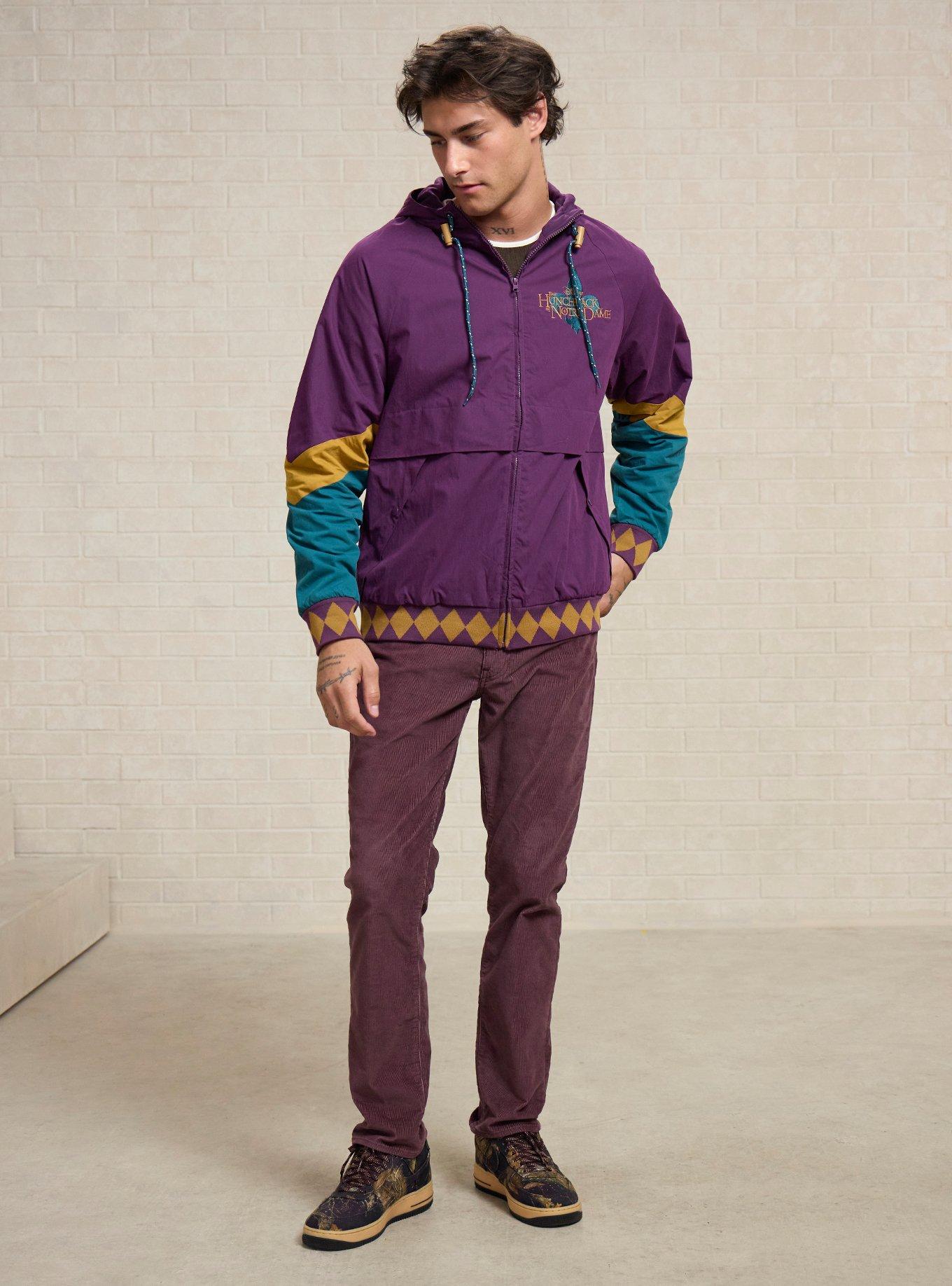 Disney The Hunchback of Notre Dame Colorblock Windbreaker - BoxLunch Exclusive, PURPLE, alternate - view 3