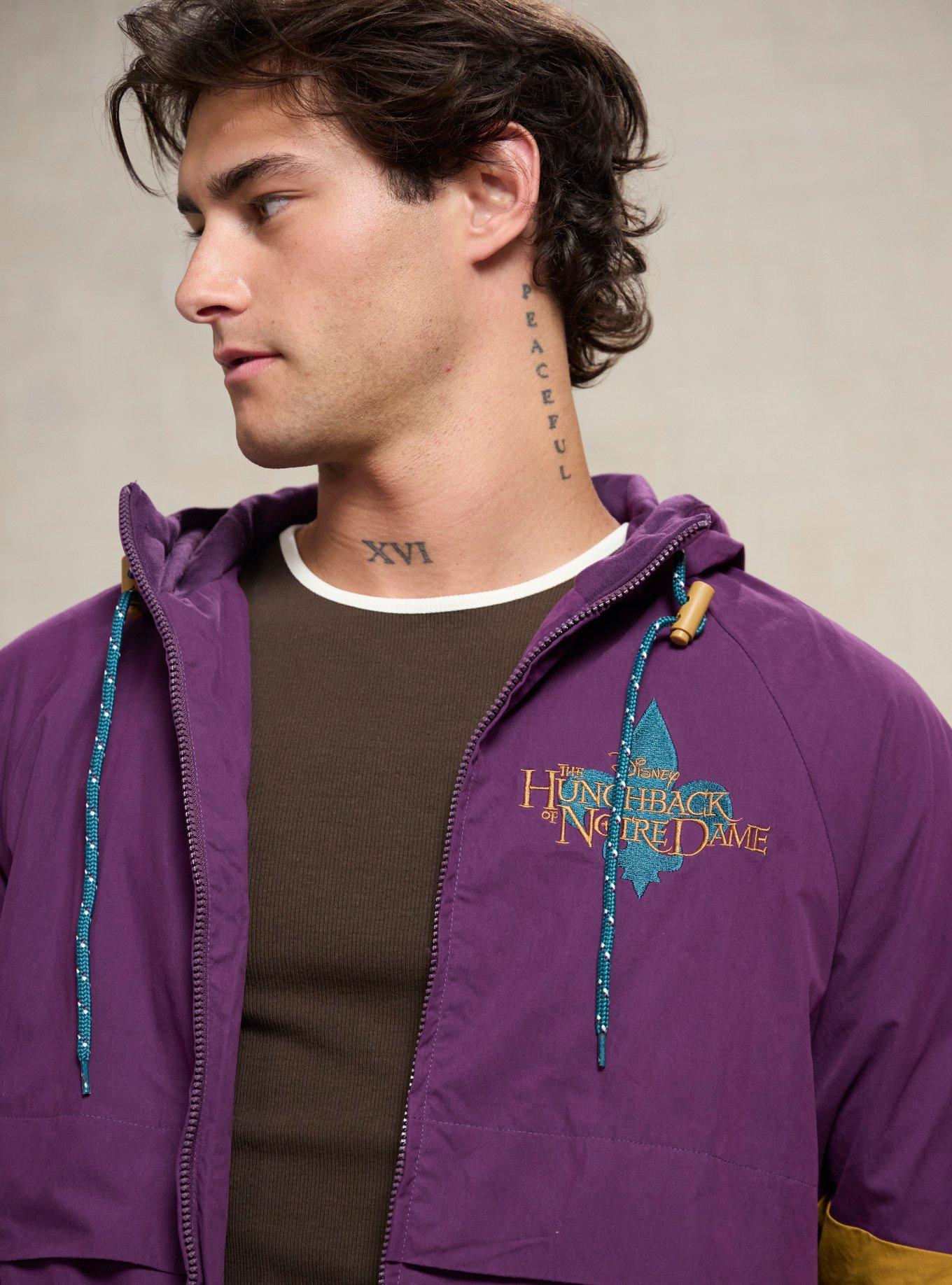 Disney The Hunchback of Notre Dame Colorblock Windbreaker - BoxLunch Exclusive, PURPLE, alternate - view 4