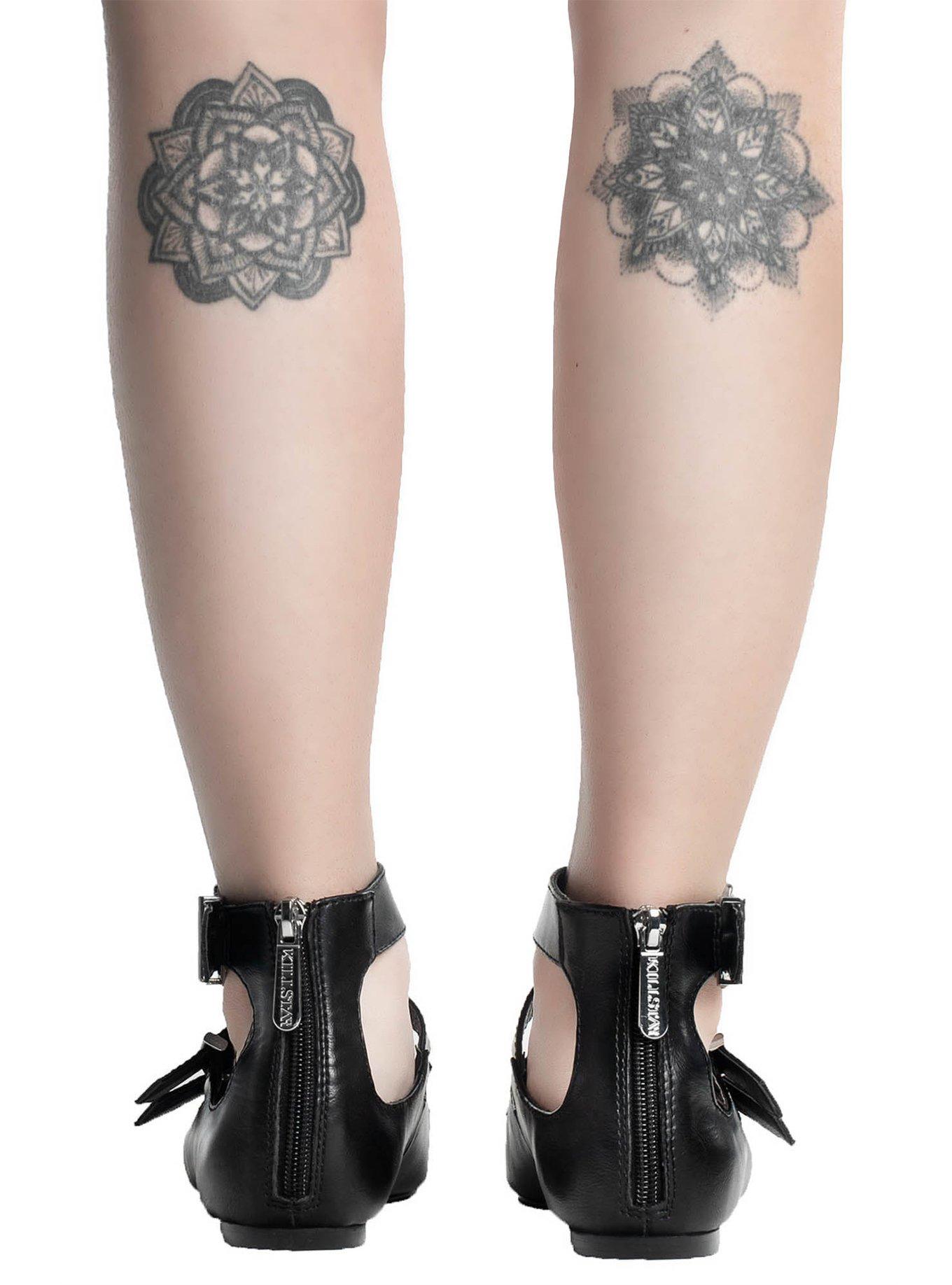 KIHILIST Black Oracle Pointed Flats, BLACK, alternate