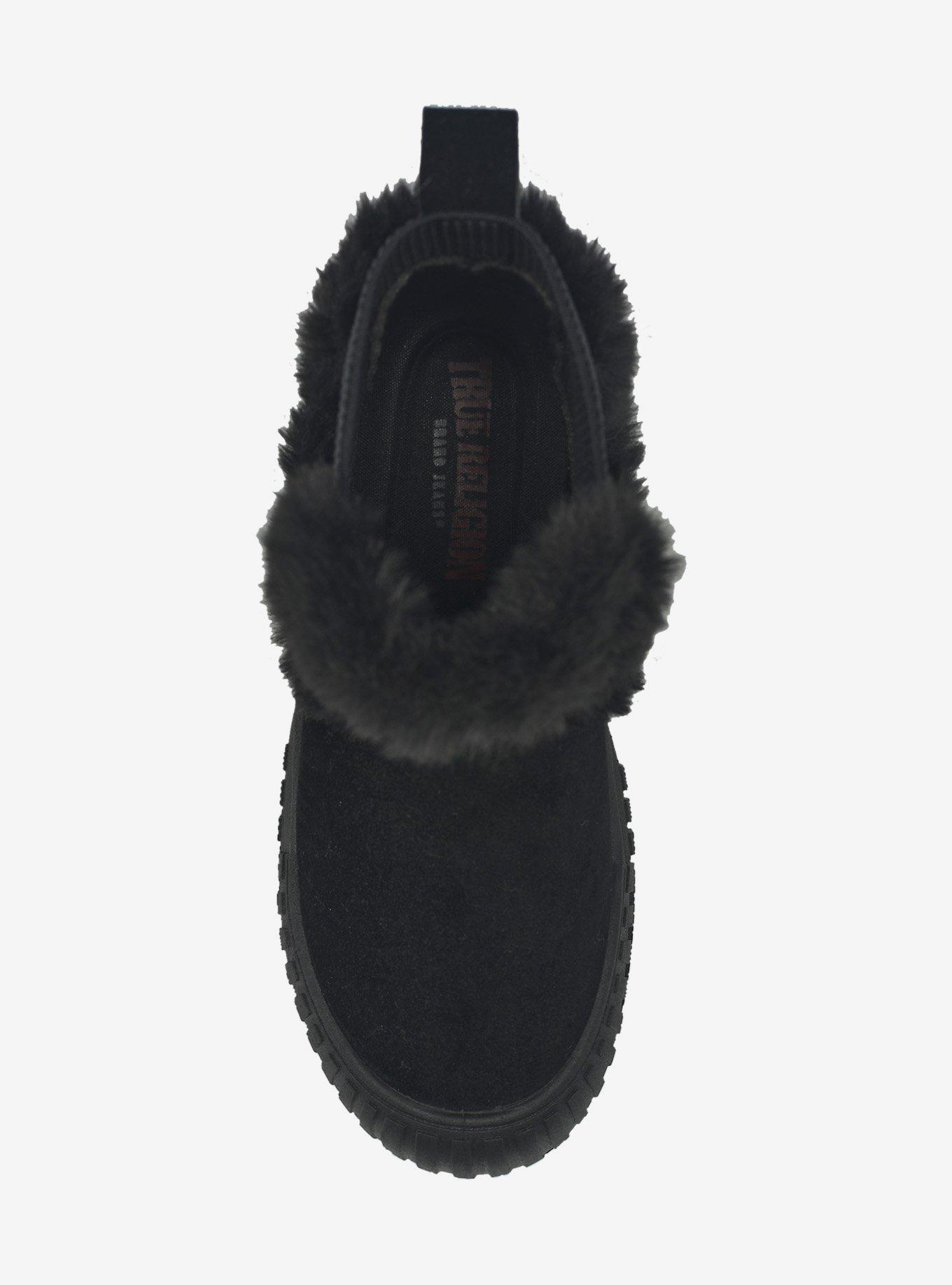 Austin Fur Trim Girls Boot, BLACK, alternate