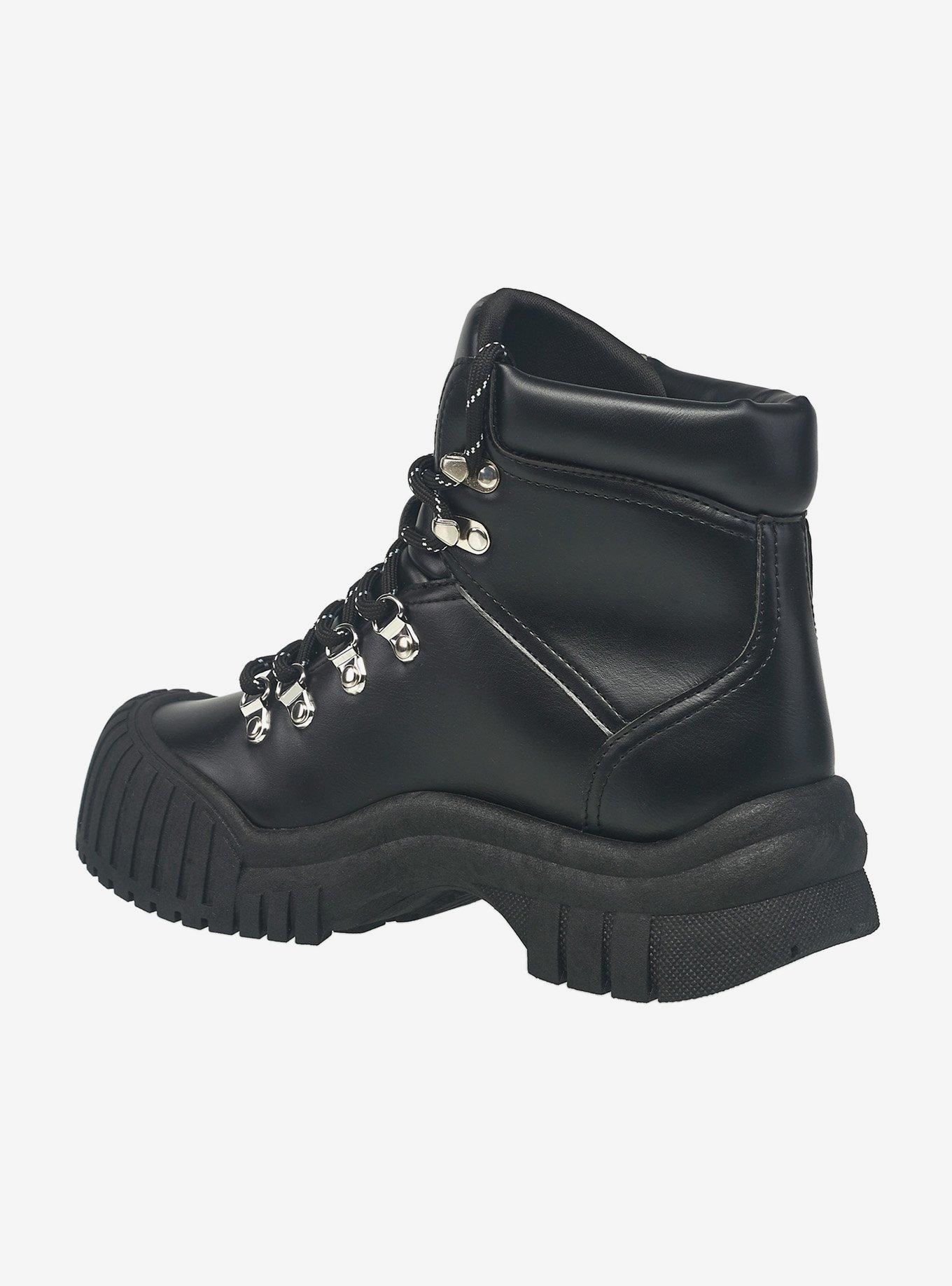 Chris Lace Up Girls Boot, BLACK, alternate