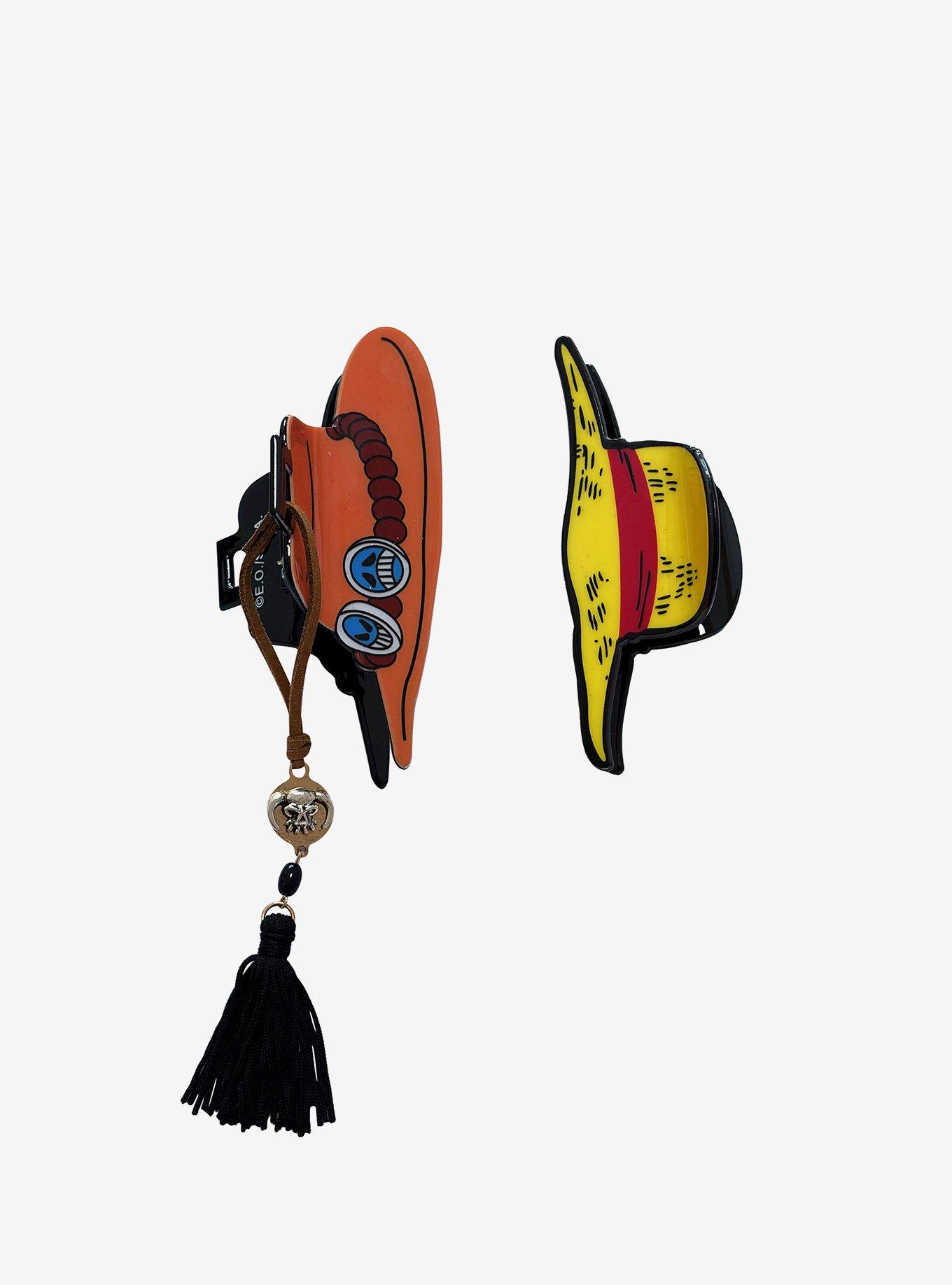 One Piece Luffy & Ace Claw Hair Clip Set, , hi-res