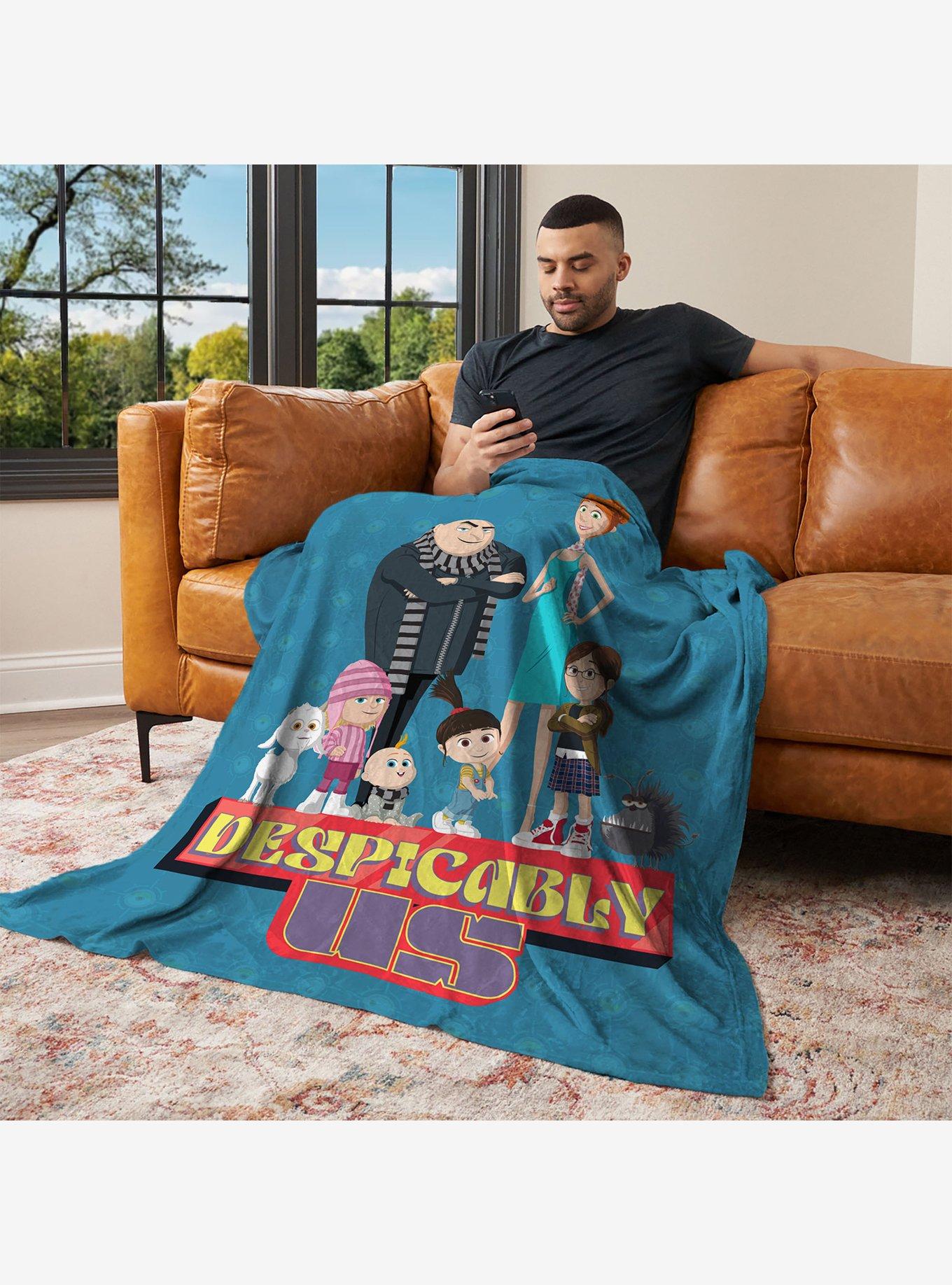 Despicable Me 4 Despicably Us Cloud Throw Blanket, , alternate